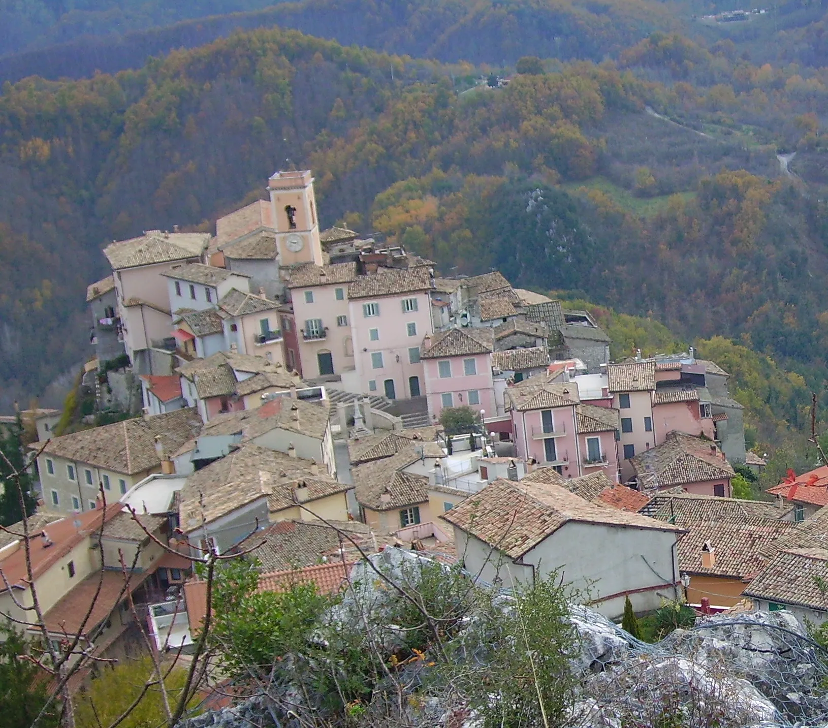 Photo showing: Canterano from Mount Ruffo