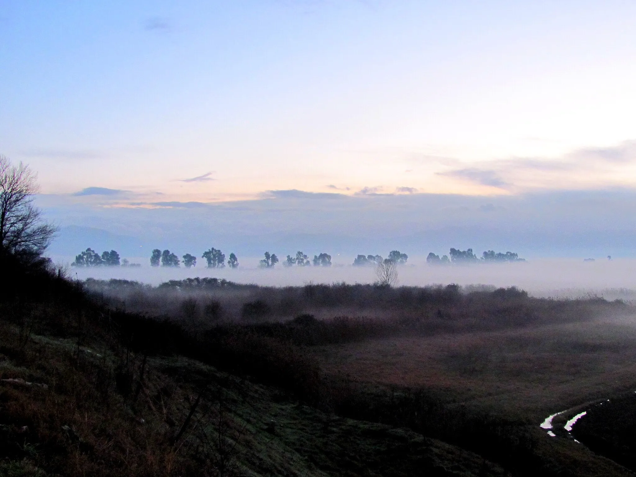 Photo showing: Fog cover in the Lazio region of Italy