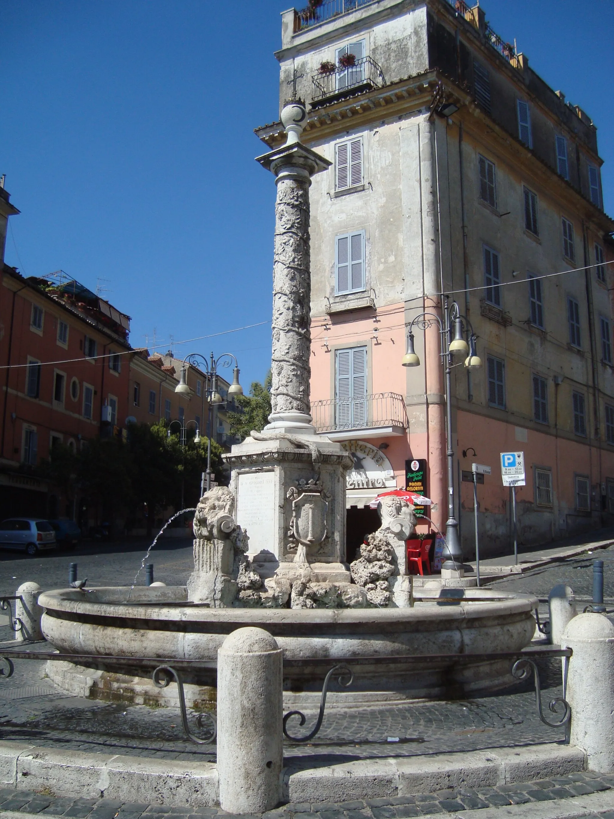 Photo showing: The Fountain San Sebastiano in Genzano di Roma