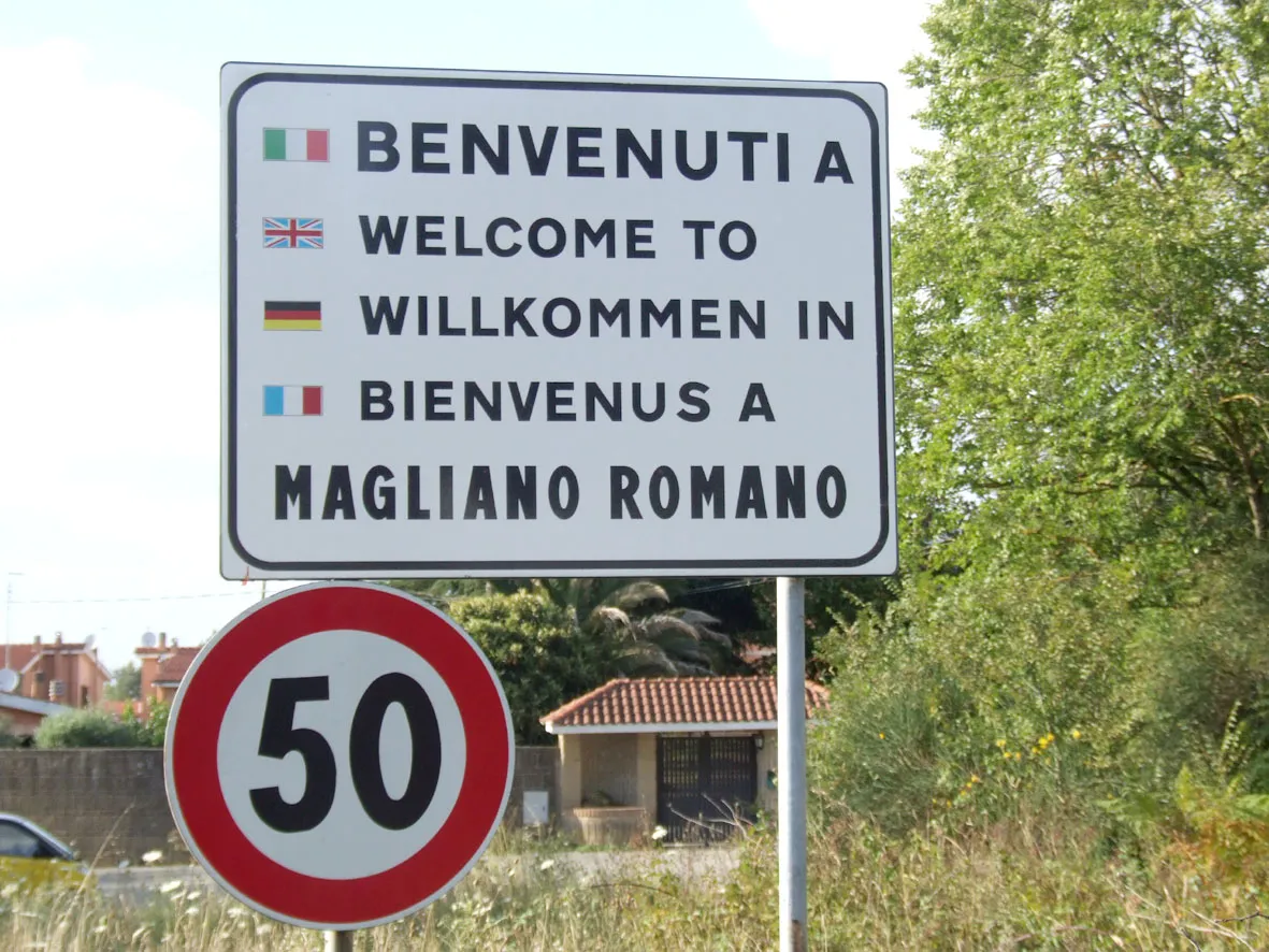 Photo showing: Segnale di Magliano Romano, Lazio, Italia