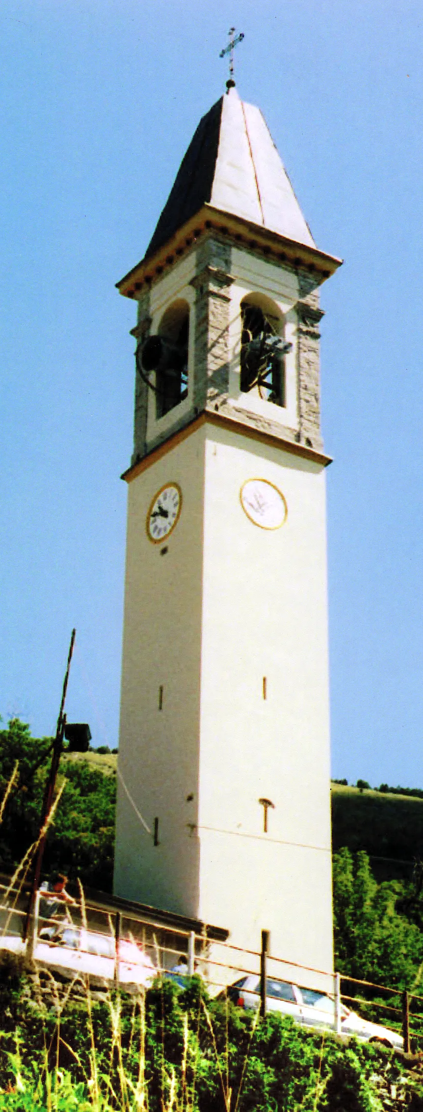 Photo showing: Il campanile della Chiesa di Castagnola