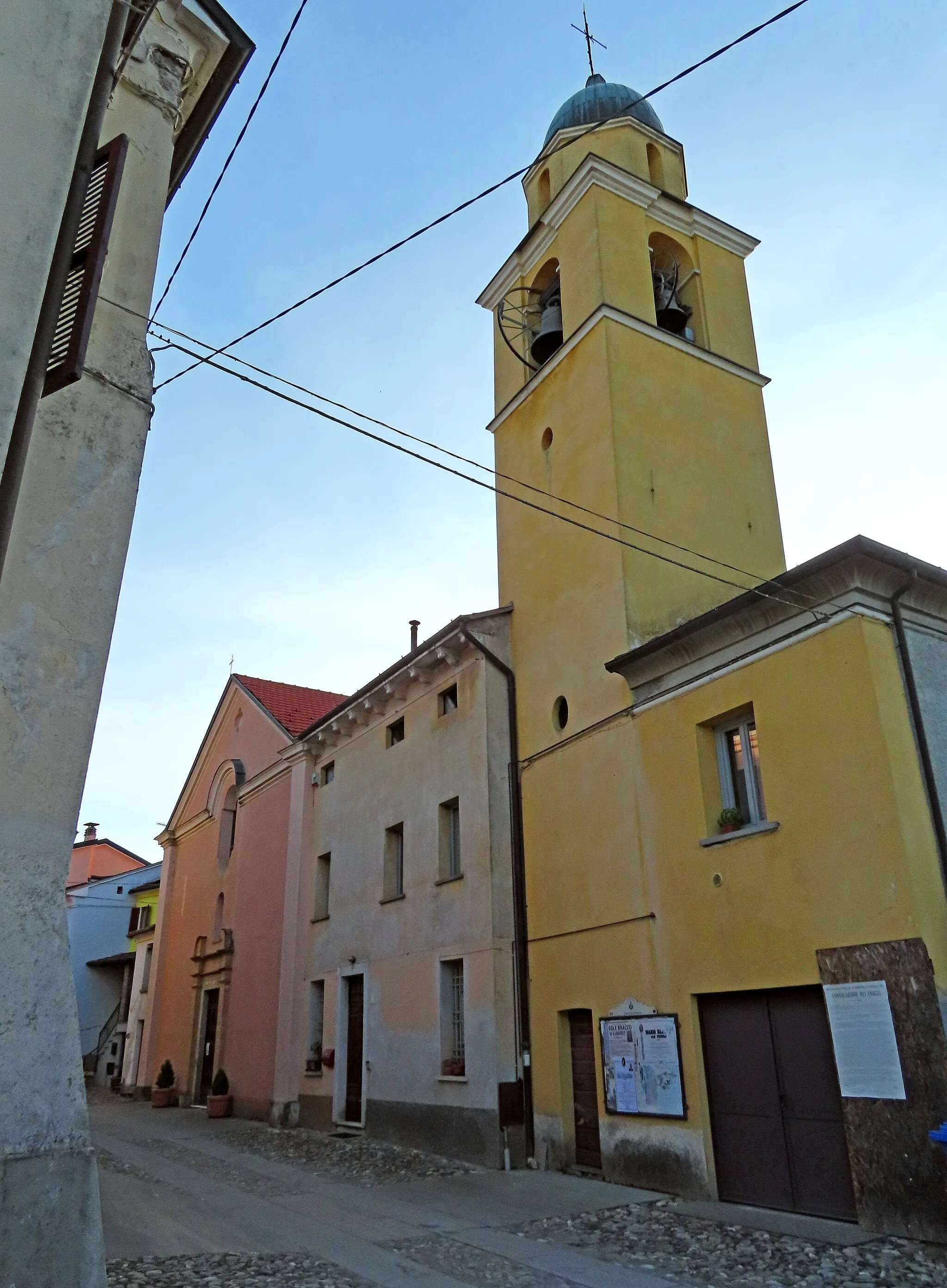 Photo showing: Facciata e campanile della chiesa di Sant'Antonio Abate