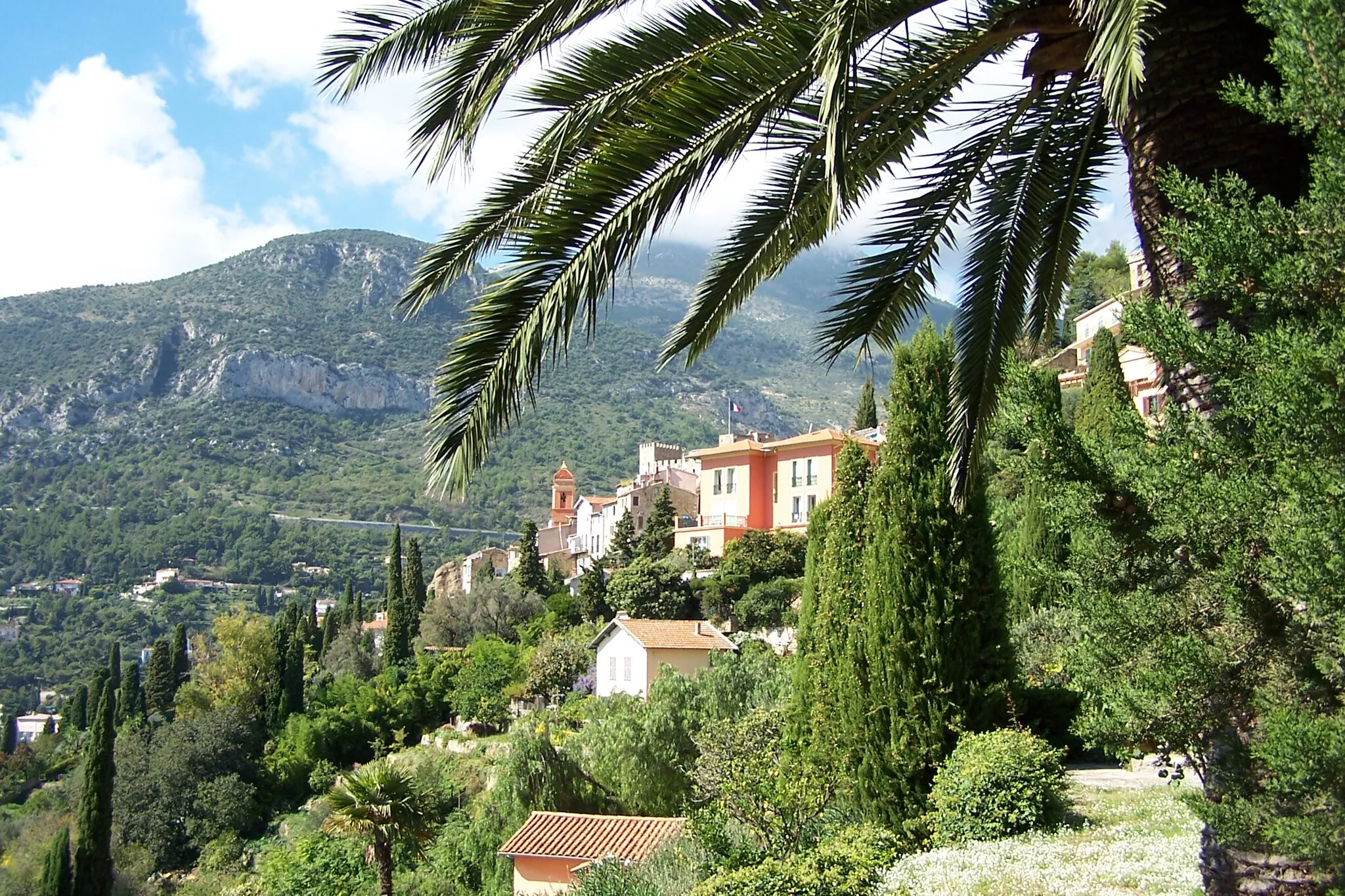Photo showing: Roquebrune unter Palmen