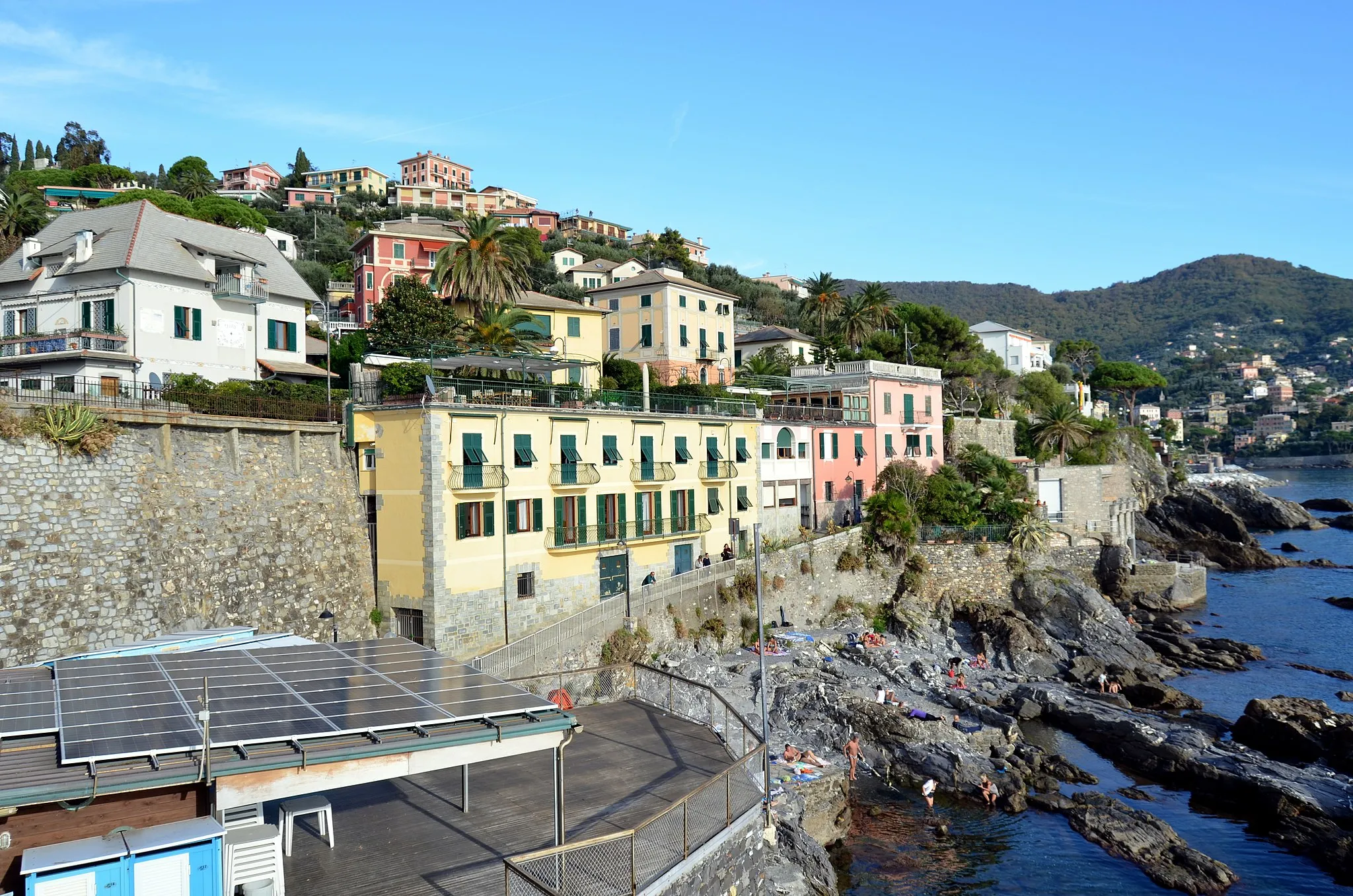 Photo showing: Panorama di Mulinetti, Recco, Liguria, Italia