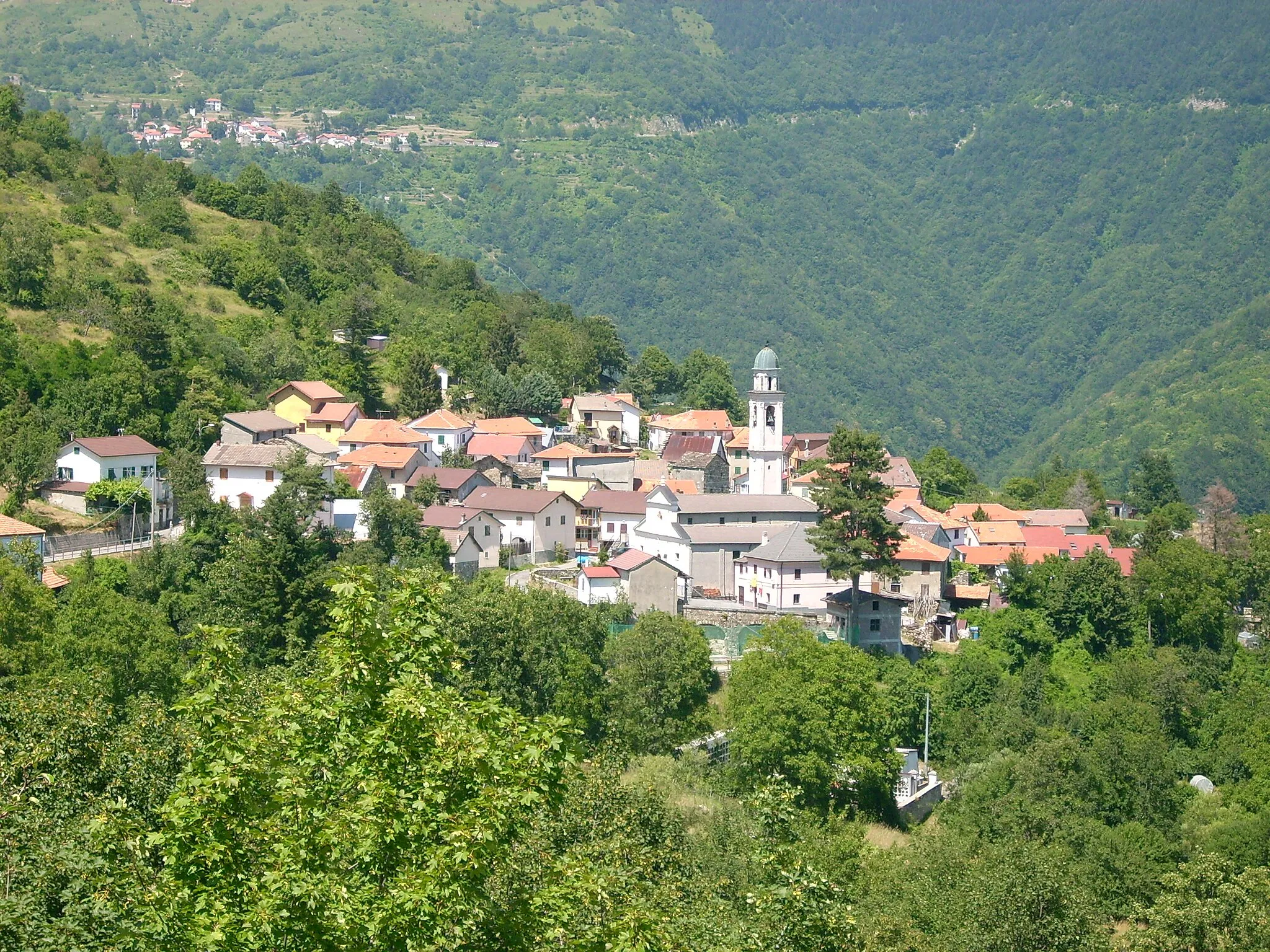 Photo showing: Panorama di Rondanina, Liguria, Italia