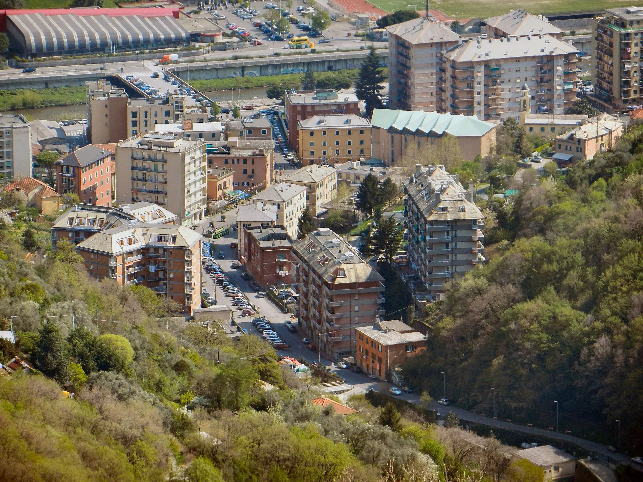 Photo showing: Genoa (Italy), view of San Gottardo