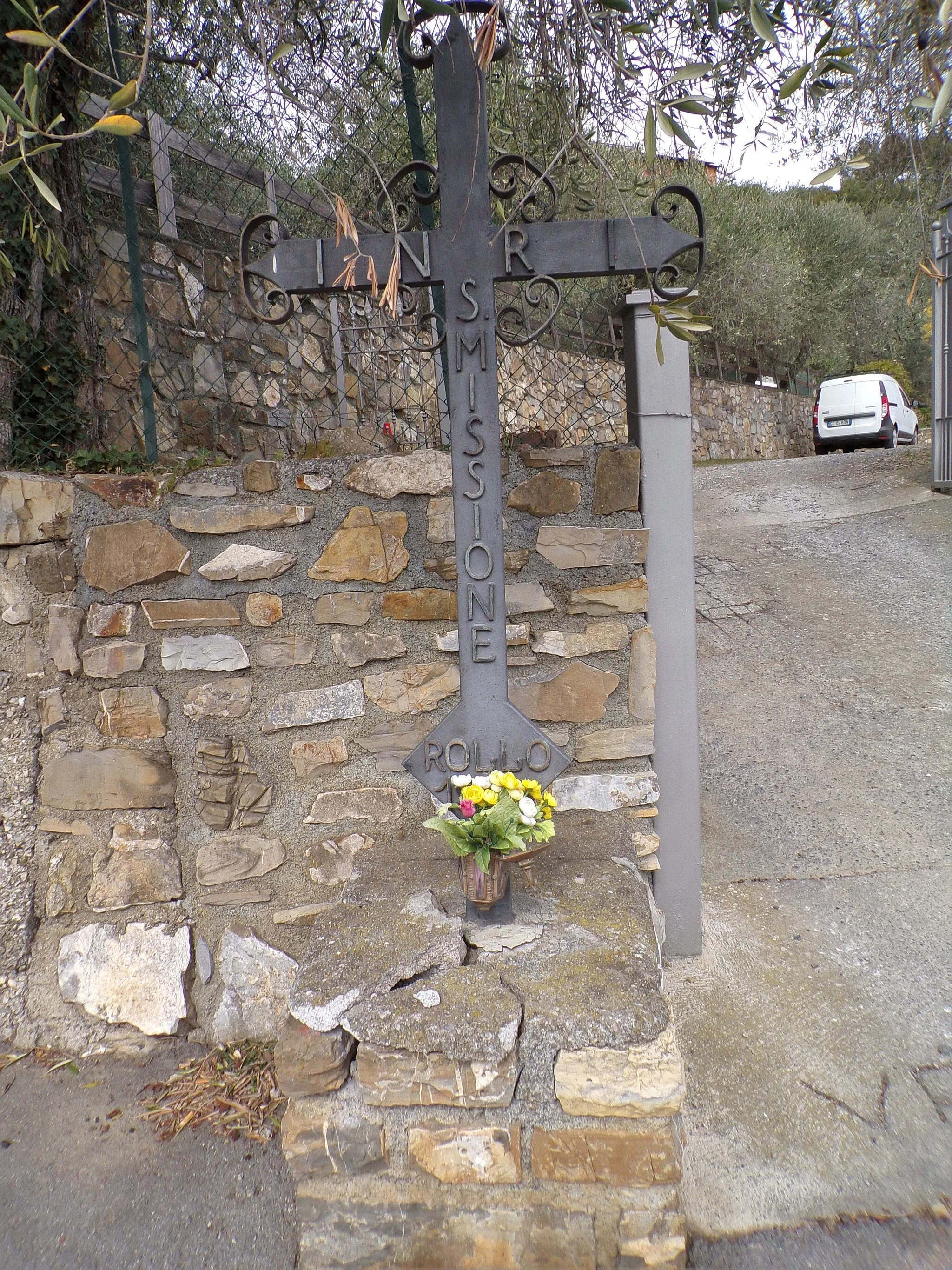 Photo showing: Ròllo, Andöra. 'Na crôxe lóngo a stràdda comunâle de Ròllo.