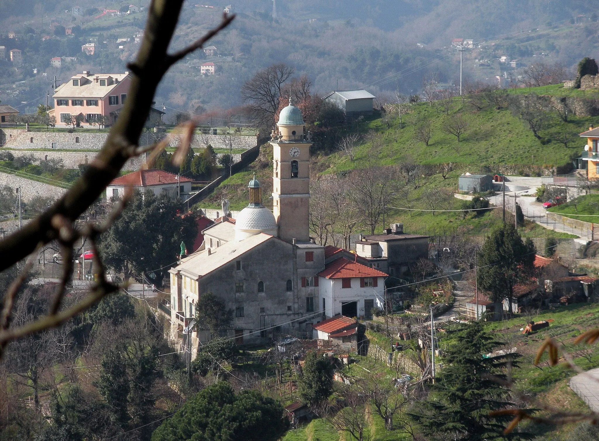 Photo showing: Genoa (Italy), quarter of Bolzaneto, the church of St. Stefano at Geminiano