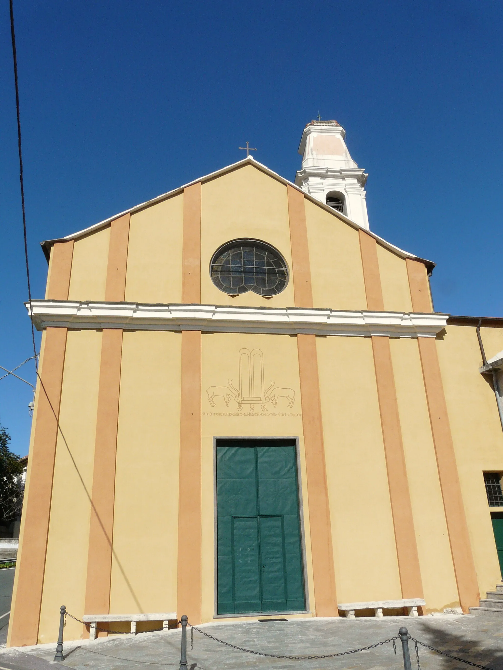 Photo showing: Chiesa dei Santi Salvatore e del Santissimo Sepolcro, Vezzi Portio, Liguria, Italia