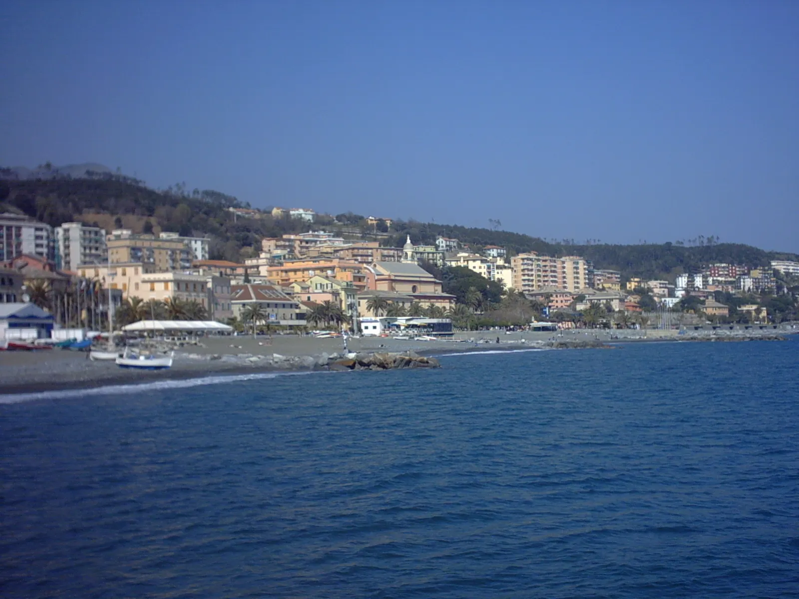 Photo showing: Cogoleto vista dal mare