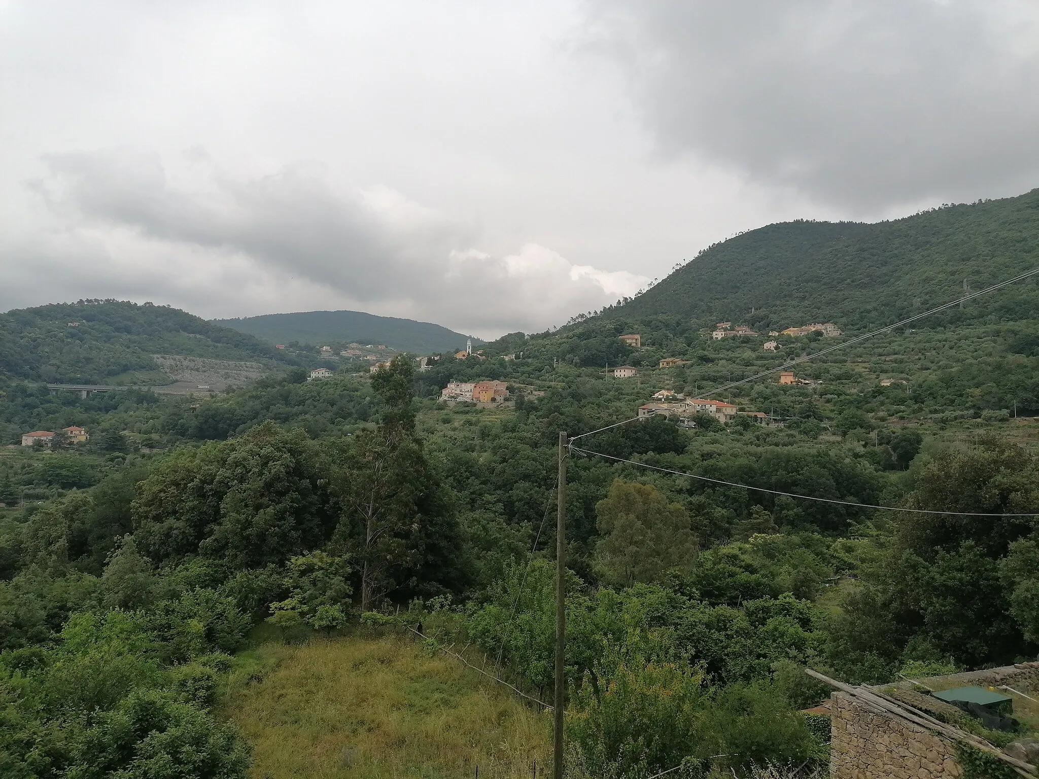 Photo showing: Il panorama da Via Boragni a Boragni (Orco Feglino).