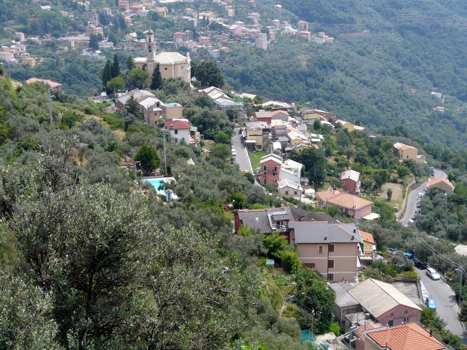 Photo showing: Panorama di Canepa, Sori, Liguria, Italia