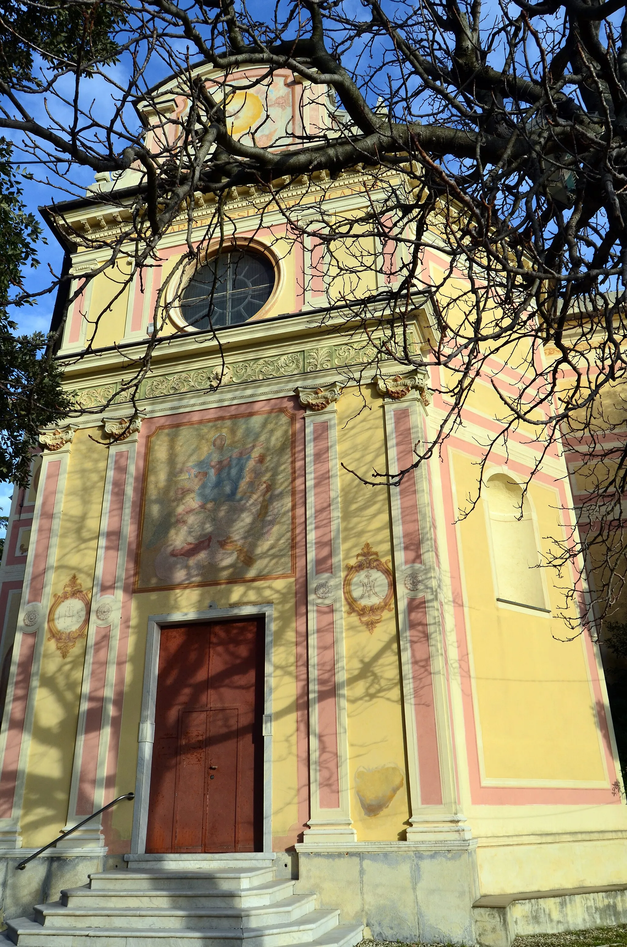 Photo showing: La chiesa di Santa Maria Assunta, Canepa, Sori, Liguria, Italia
