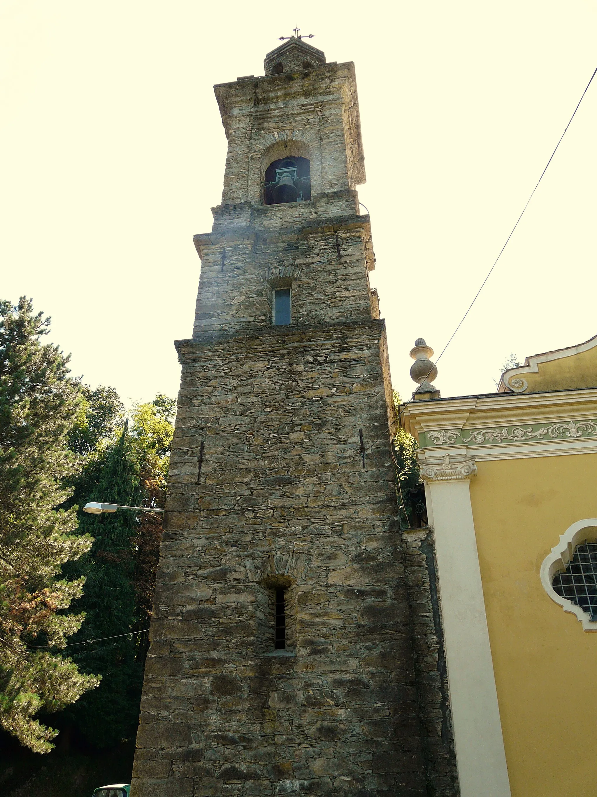 Photo showing: Campanile del Santuario di Nostra Signora del Bosco, Lumarzo, Liguria, Italia