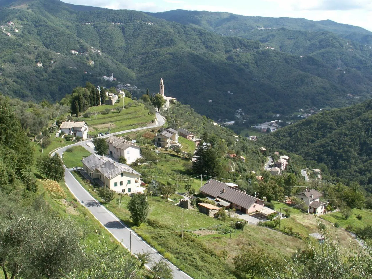 Photo showing: Panorama di Coreglia Ligure