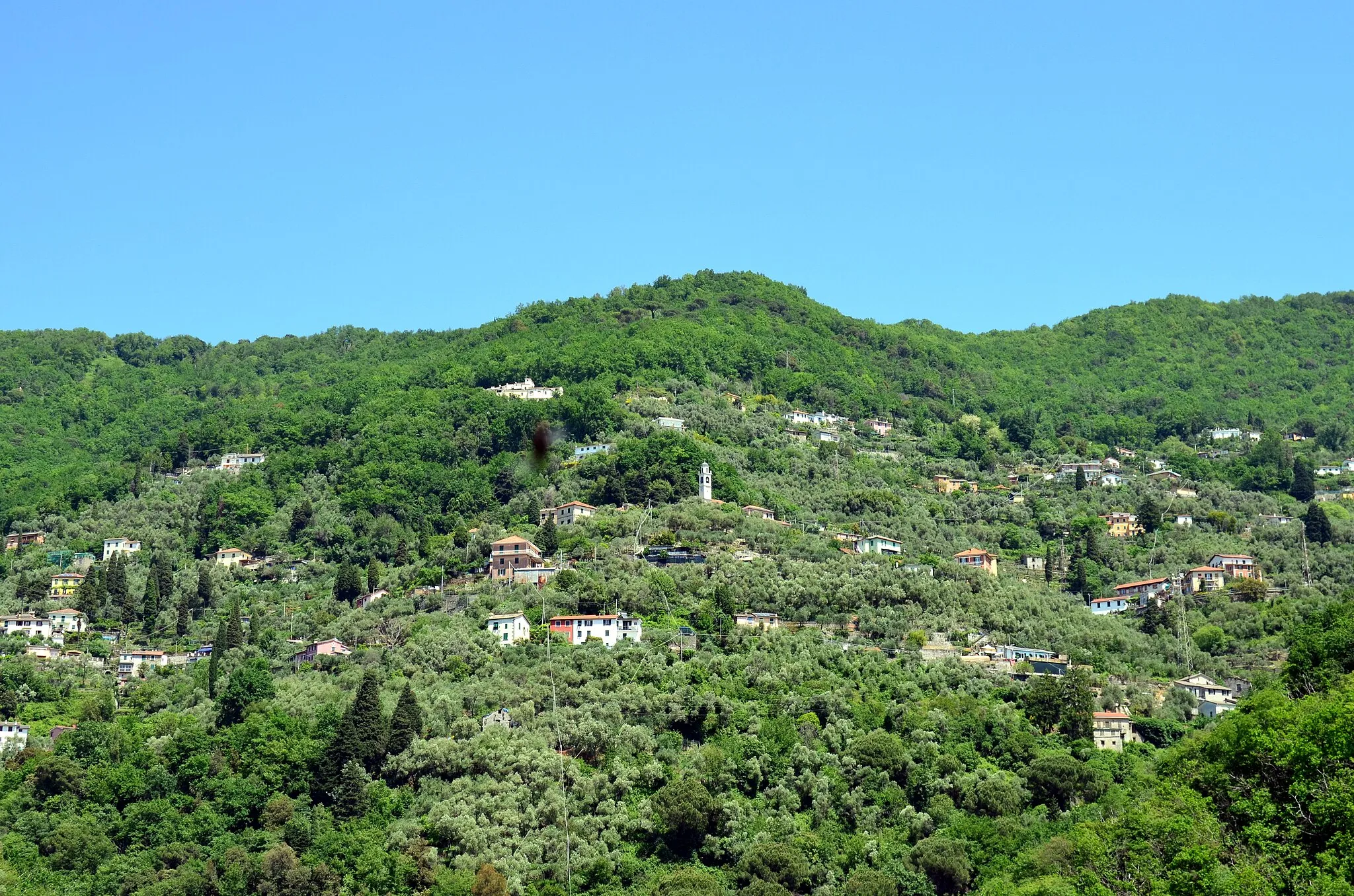 Photo showing: Panorama di San Maurizio dei Monti, Rapallo, Liguria, Italia