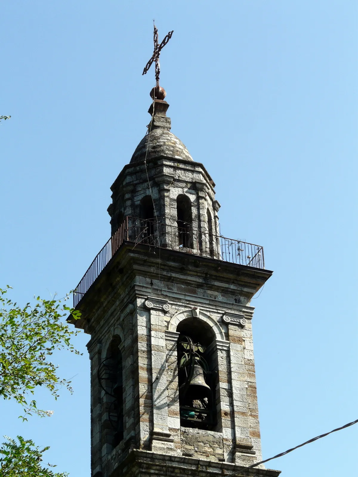 Photo showing: Il campanile della chiesa di Nostra Signora della Guardia, Loco, Rovegno, Liguria, Italia