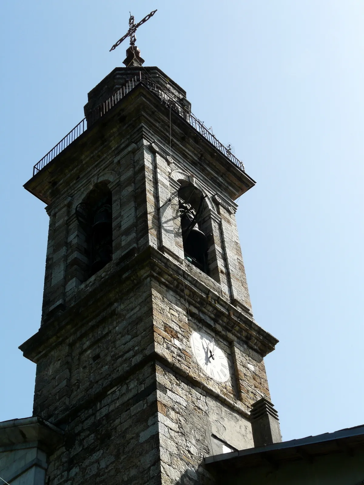 Photo showing: Il campanile della chiesa di Nostra Signora della Guardia, Loco, Rovegno, Liguria, Italia