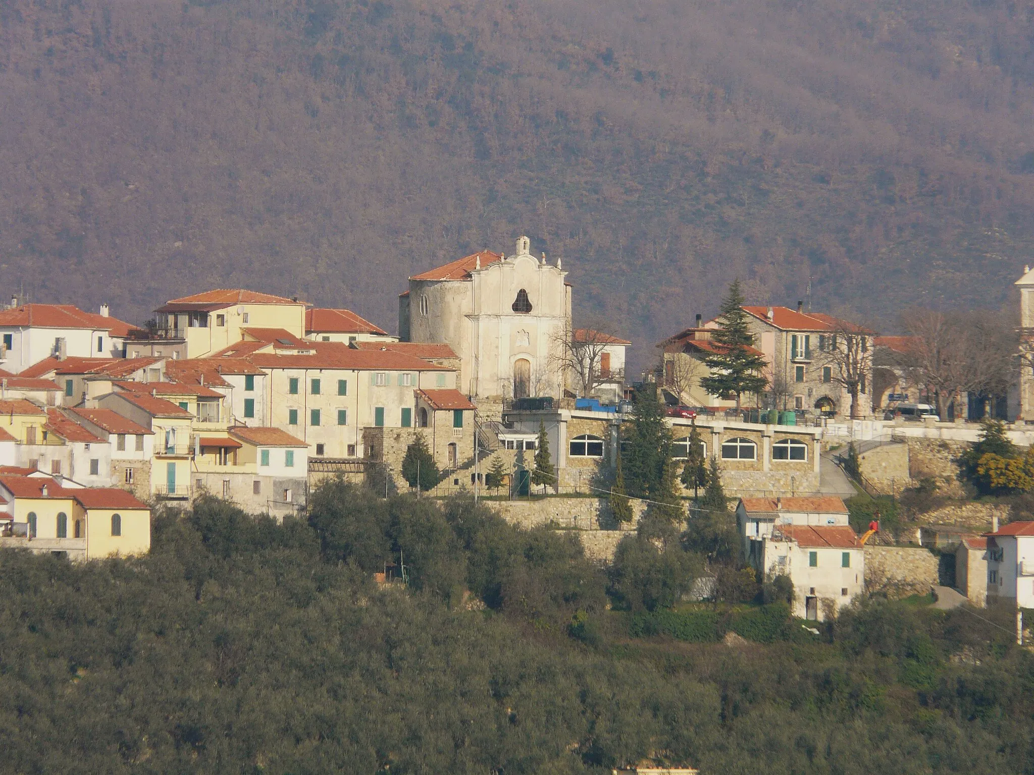 Photo showing: Panorama della frazione di Torria, Chiusanico, Liguria, Italia