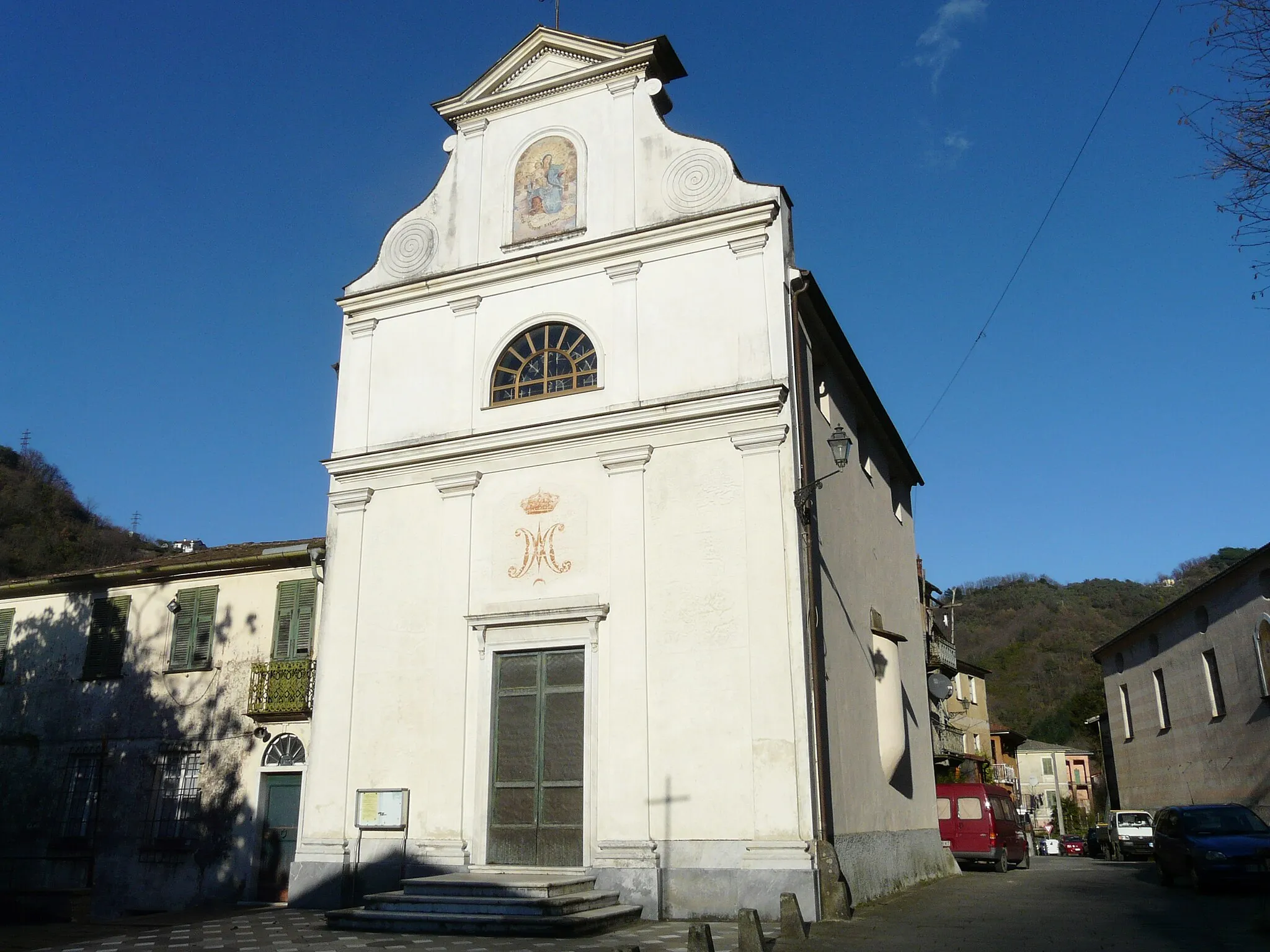 Photo showing: Chiesa di Nostra Signora del Carmine, Comune di Mezzanego, Liguria, Italia