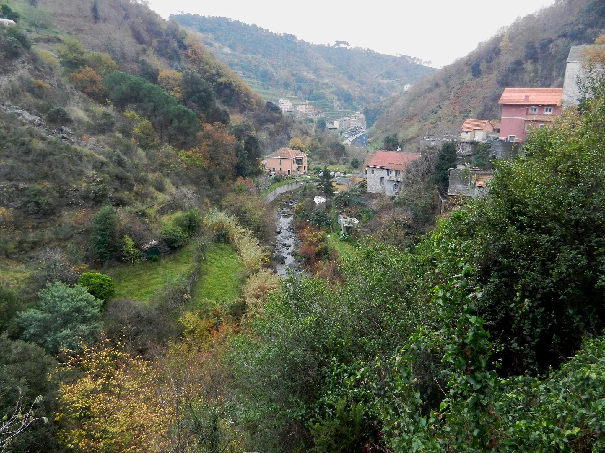 Photo showing: Genoa, Italy, quarter of Pegli, Val Varenna, Cantalupo creek