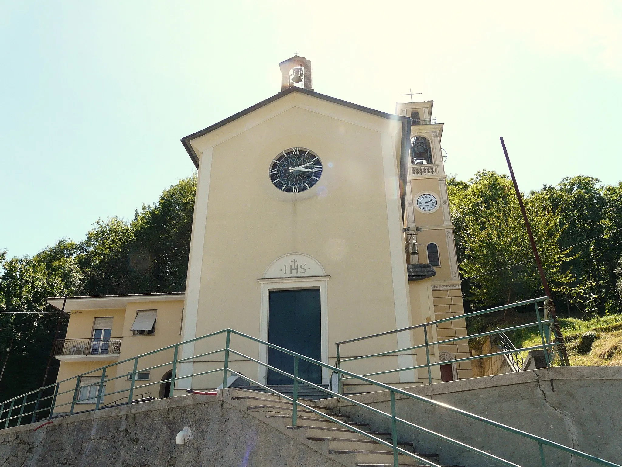 Photo showing: Chiesa del Cristo Re e Maria Santissima Immacolata, Cassanesi, Tribogna, Liguria, Italia