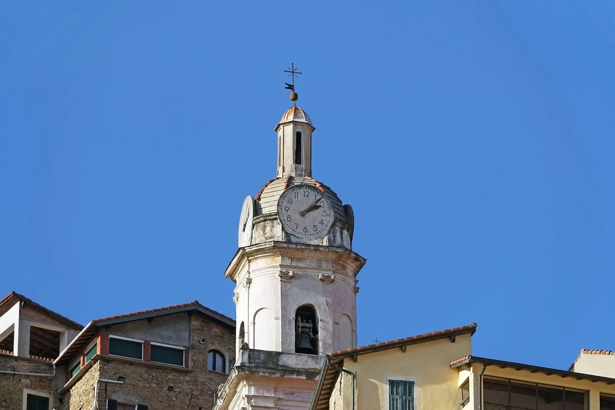 Photo showing: Clocher de la chiesa dei Santi Fabiano e Sebastiano de San Biagio della Cima.
