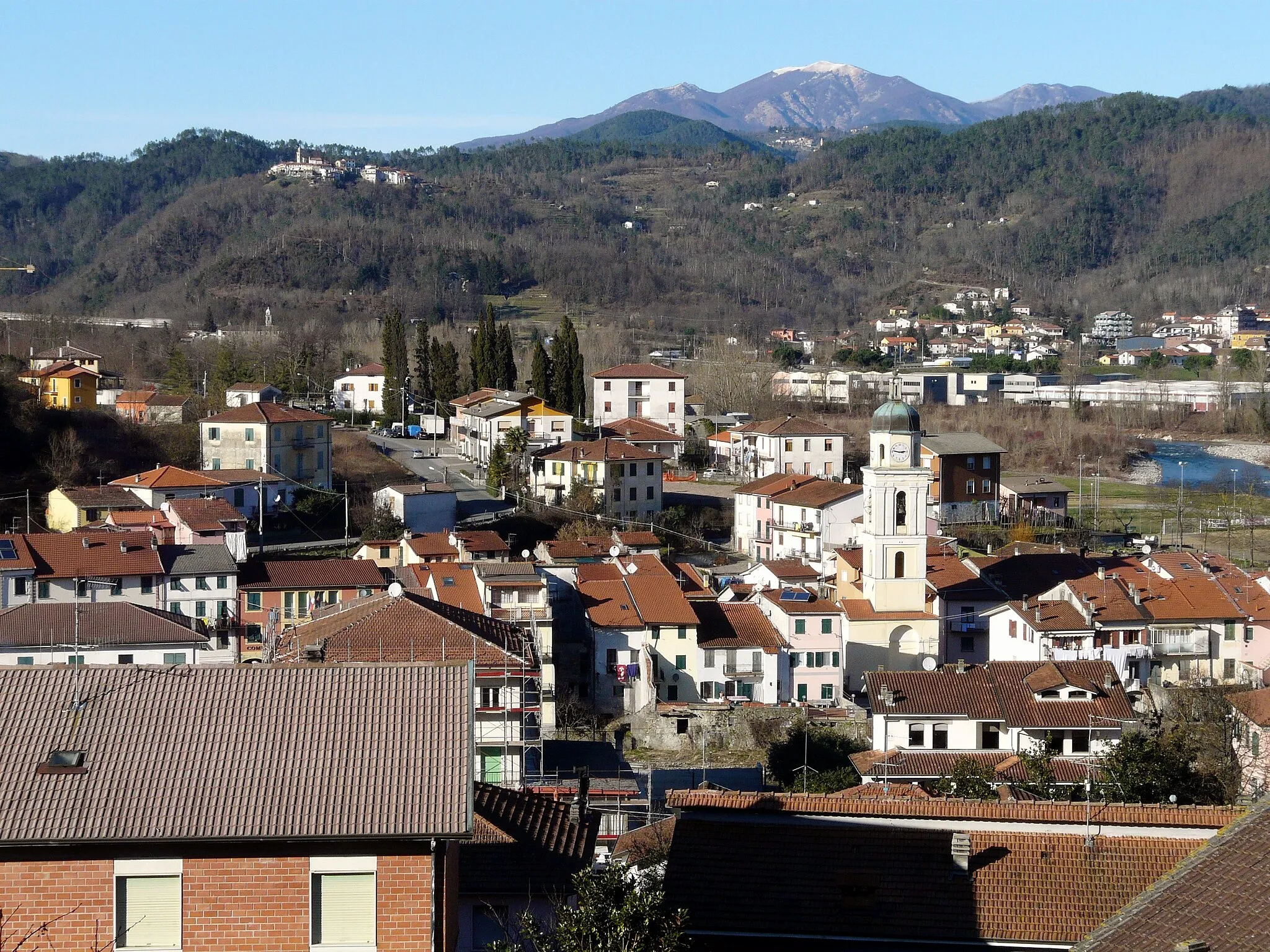 Photo showing: Panorama di Borghetto di Vara, Liguria, Italia