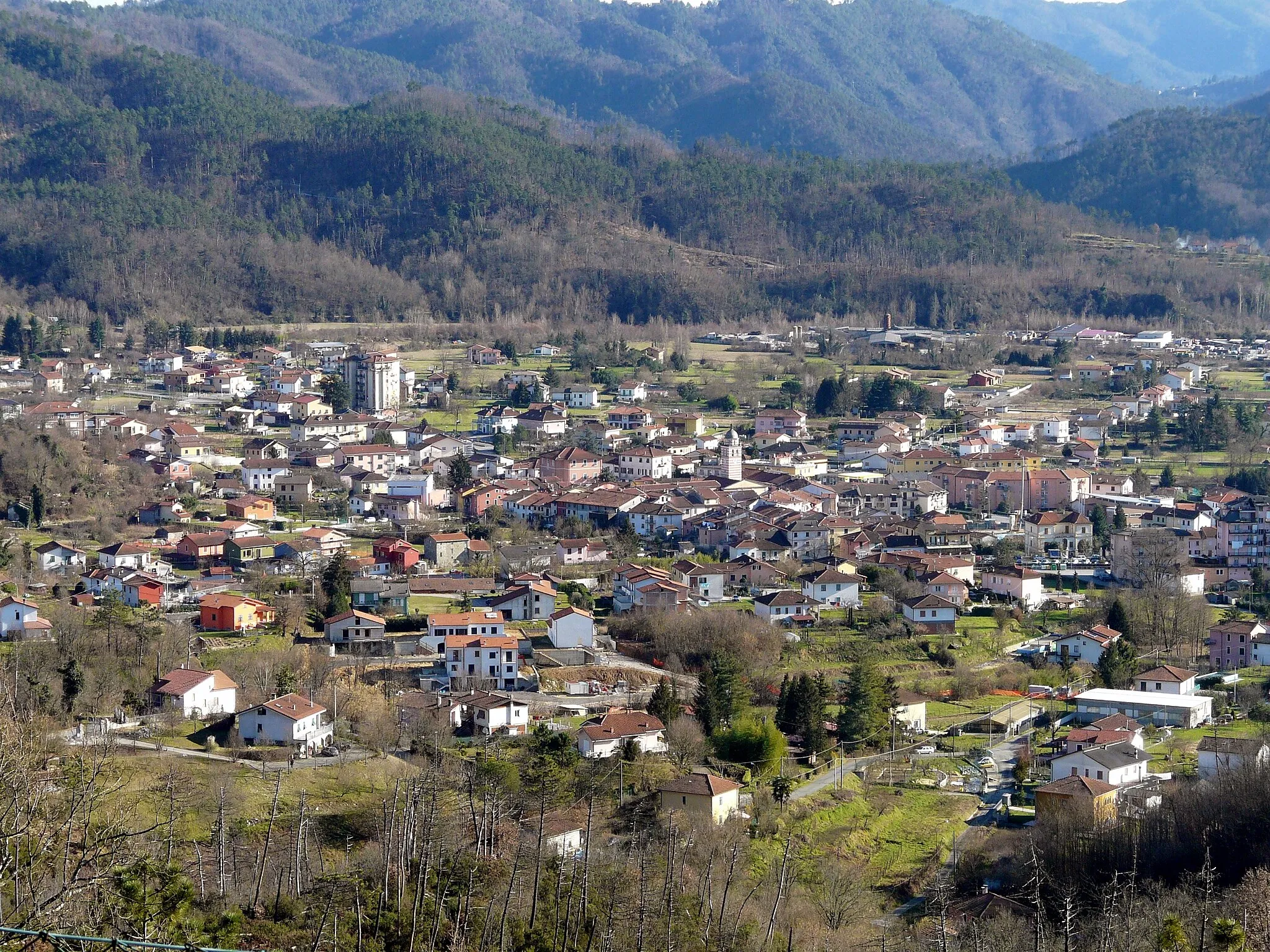 Photo showing: Panorama da Bozzolo di Brugnato, Liguria, Italia