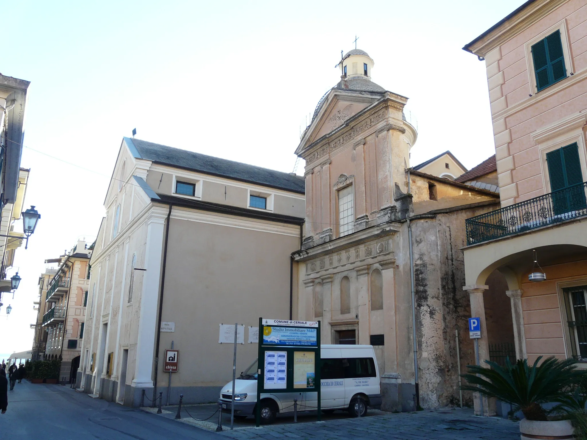 Photo showing: Chiesa dei Santi Giovanni Battista ed Eugenio e Oratorio di Santa Caterina, Ceriale, Liguria, Italia