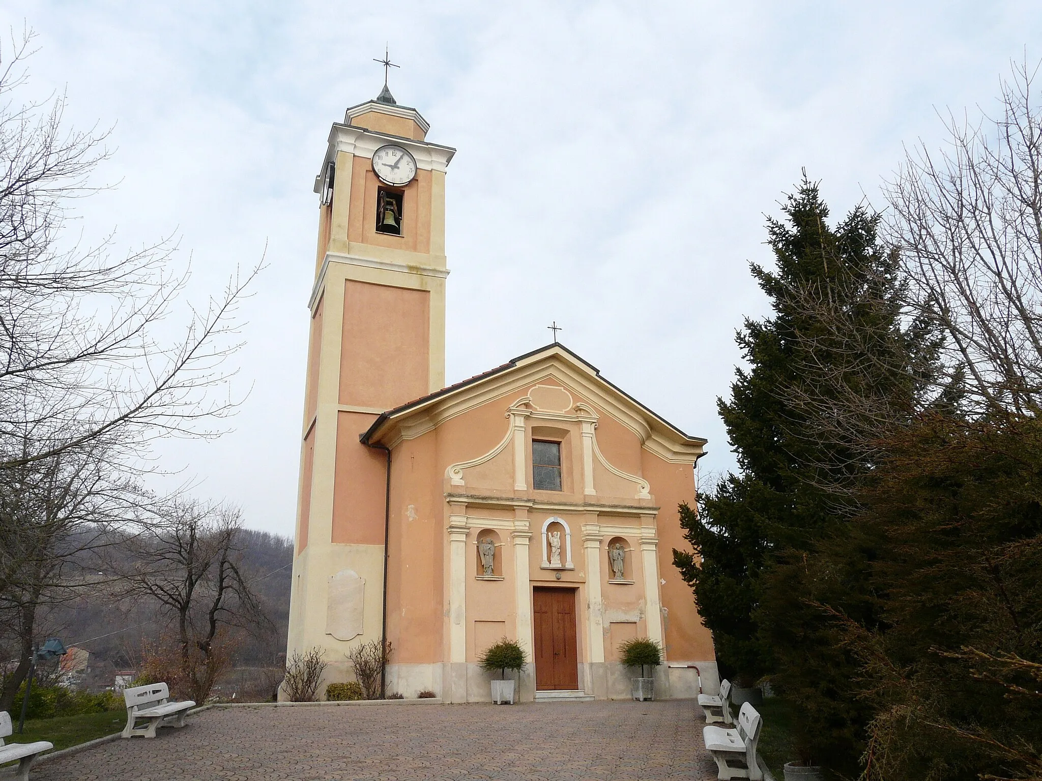 Photo showing: Chiesa di Sant'Andrea Apostolo, Plodio, Liguria, Italia.