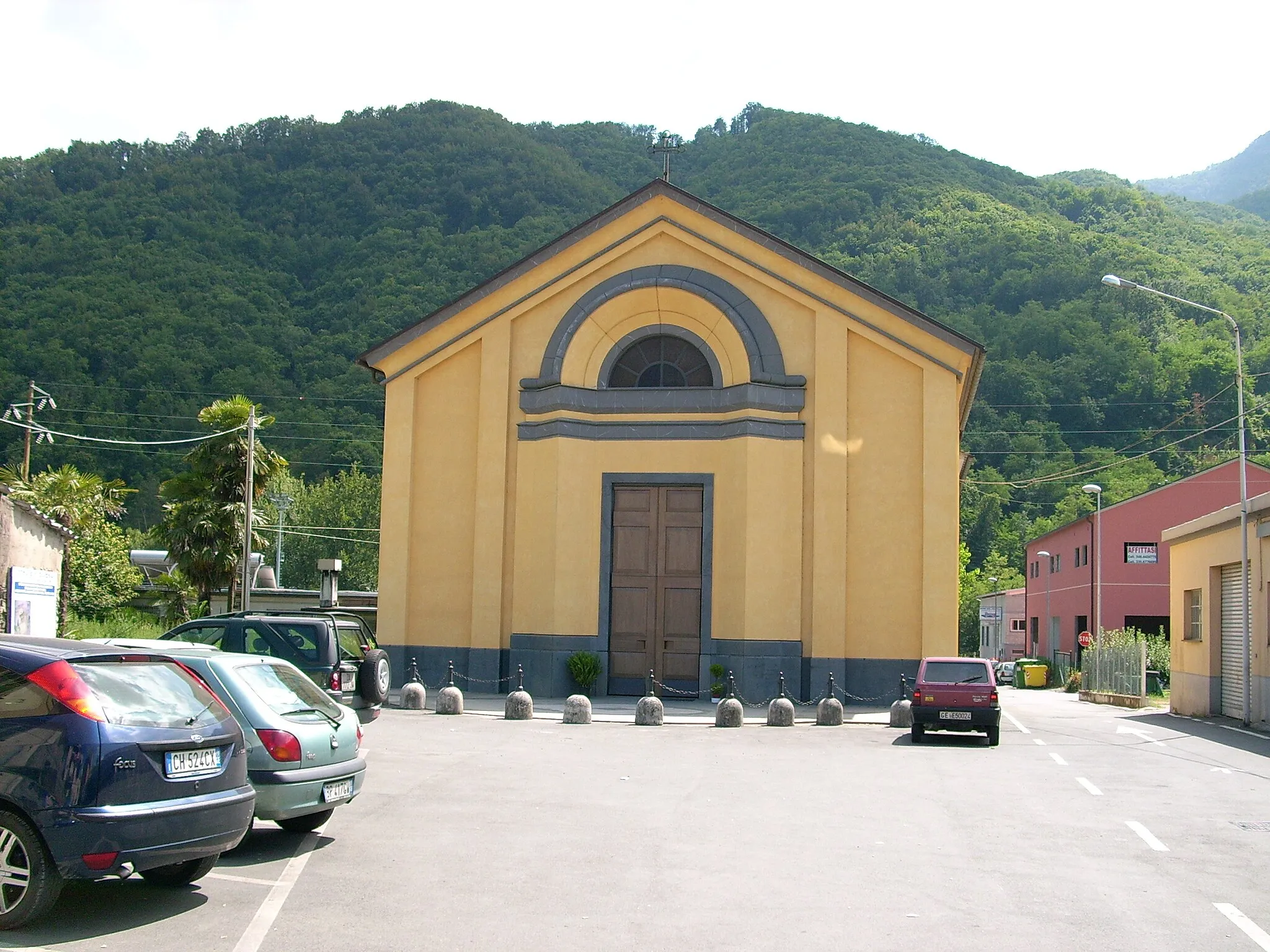 Photo showing: Chiesa di Nostra Signora degli Angeli presso Monleone di Cicagna, Liguria, Italia