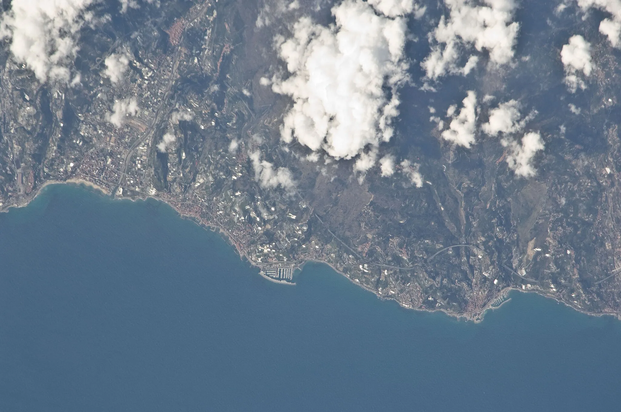 Photo showing: View of Italy taken during ISS Expedition 23.