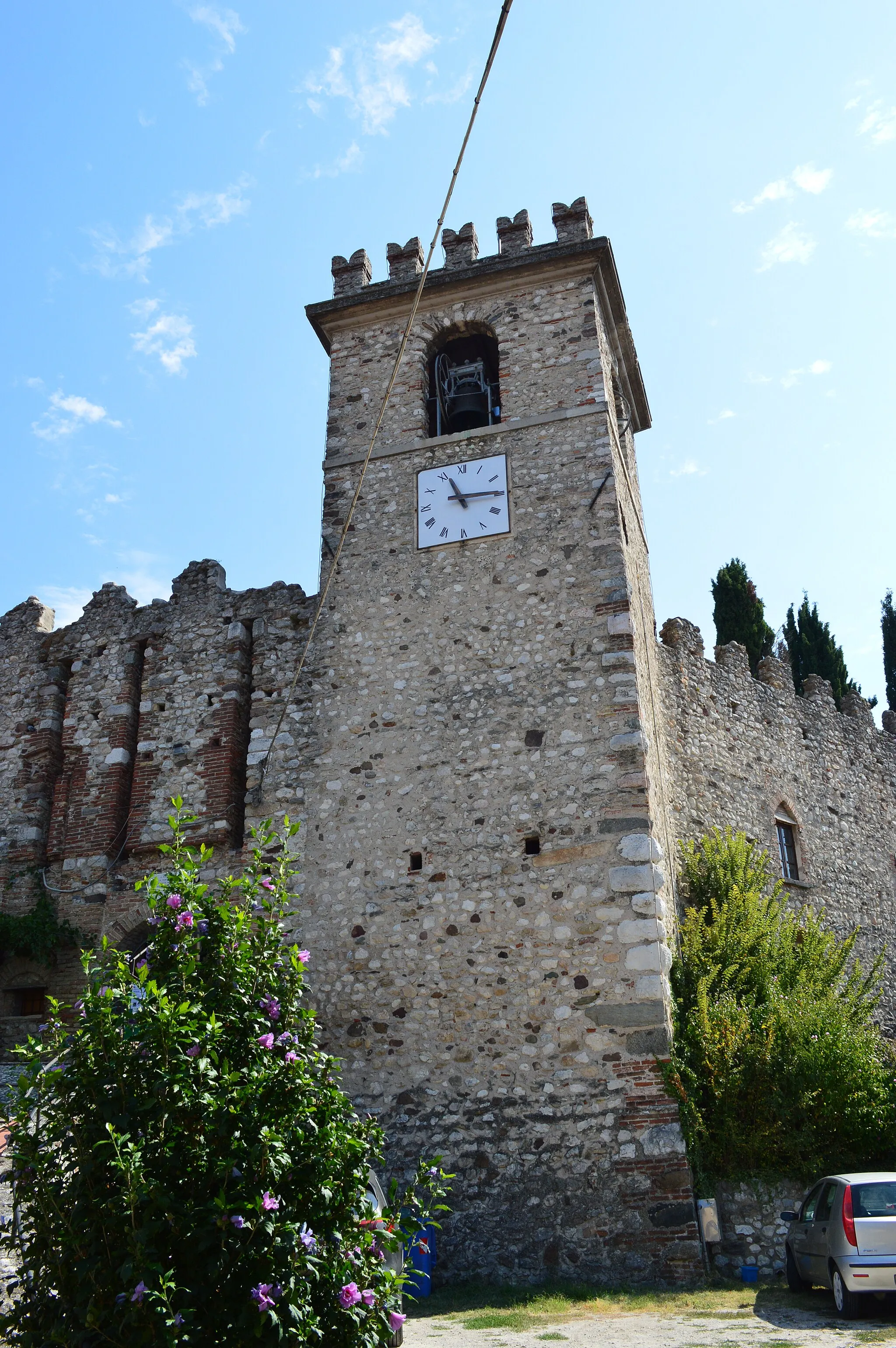 Photo showing: La torre (ora campanile) del Castello di Soiano del Lago (BS)
