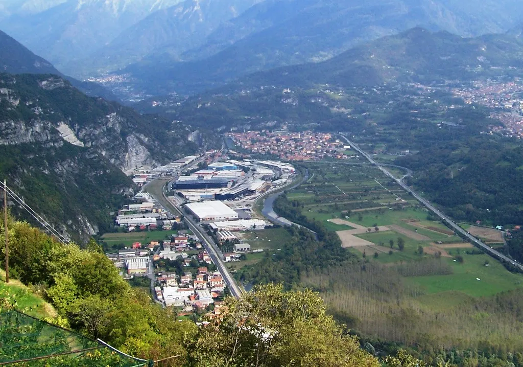 Photo showing: Panorama. Cividate Camuno, Val Camonica