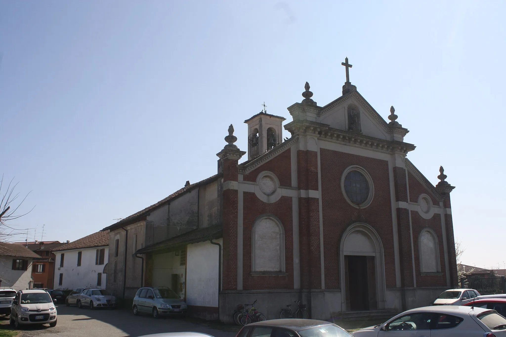 Photo showing: La chiesa dei Santi Nazzaro e Celso a Sologno, frazione di Caltignaga.