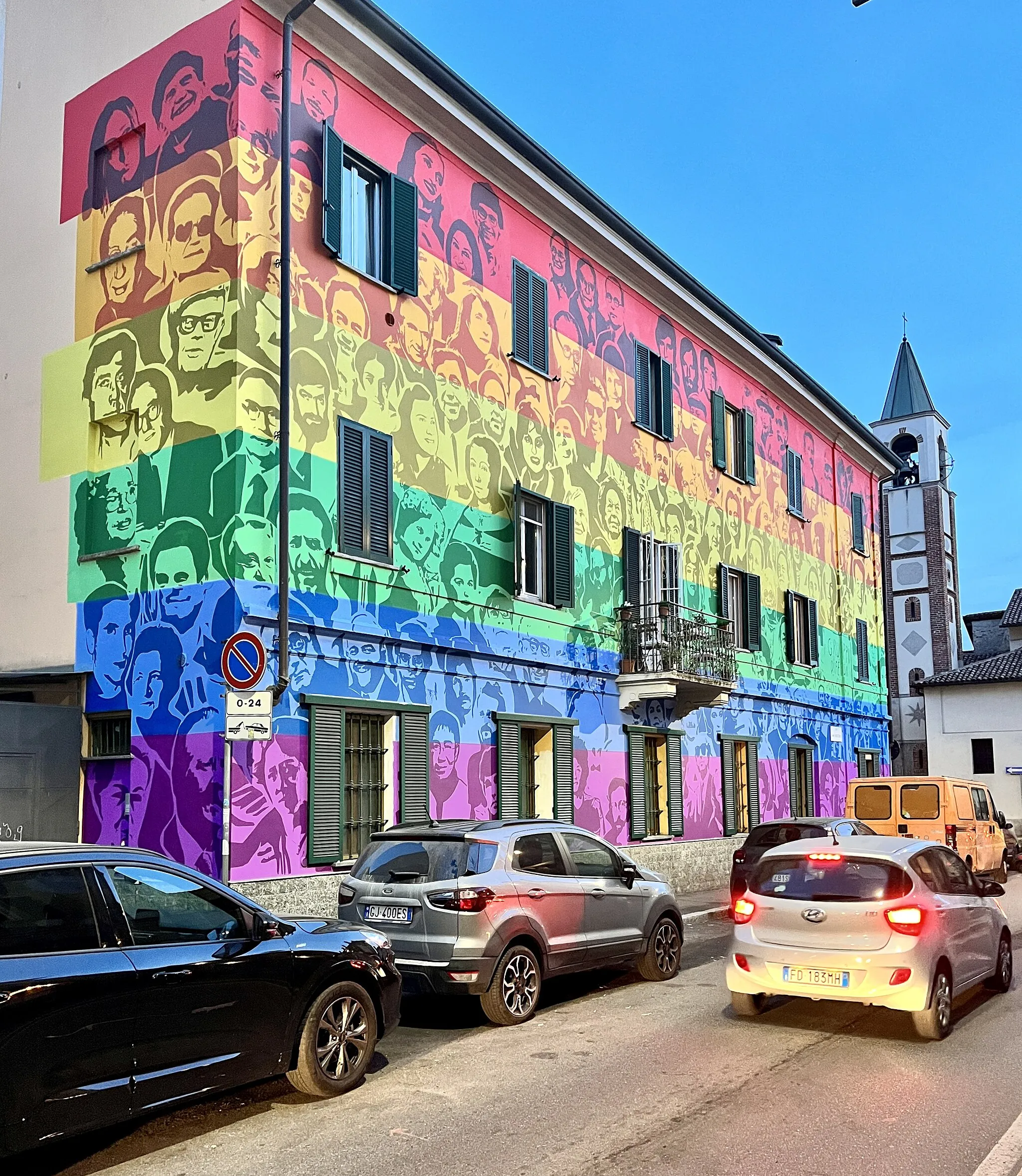 Photo showing: Il murales dei diritti al quartiere dell'Ortica, Milano.