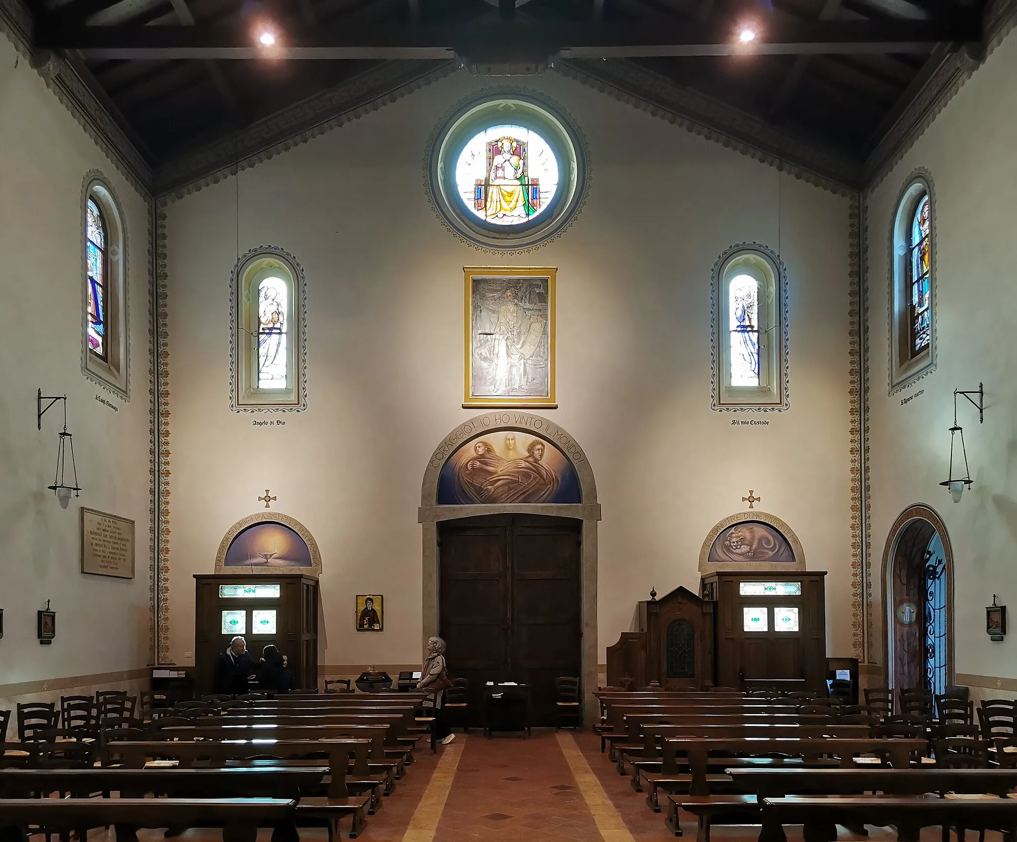 Photo showing: Controfacciata della chiesa di Sant'Ambrogio (Monte, La Valletta Brianza)