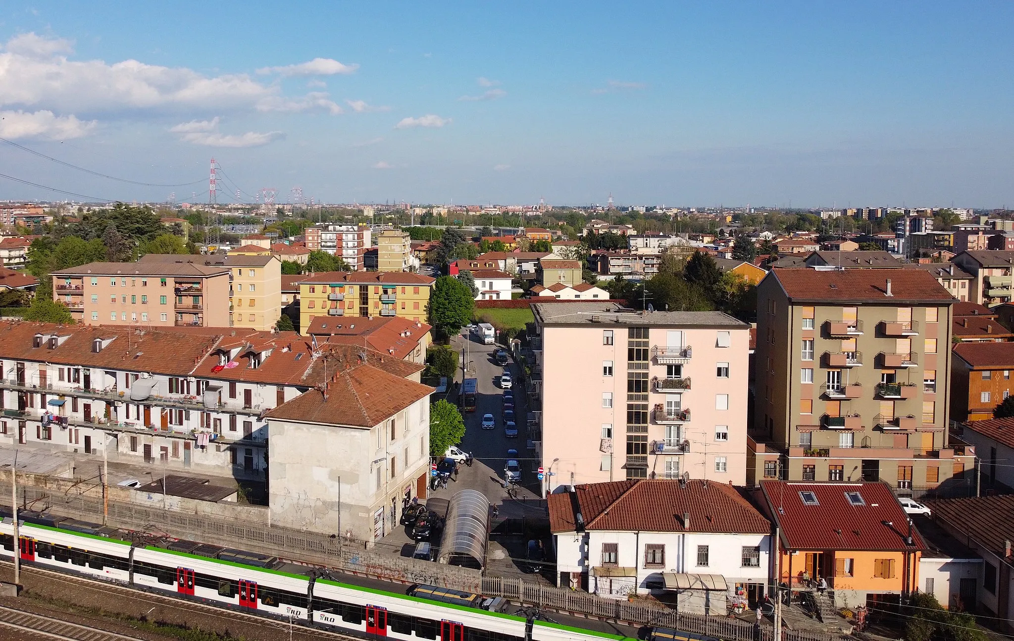 Photo showing: Vista aerea del rione Sant'Alessandro da via Tolstoj