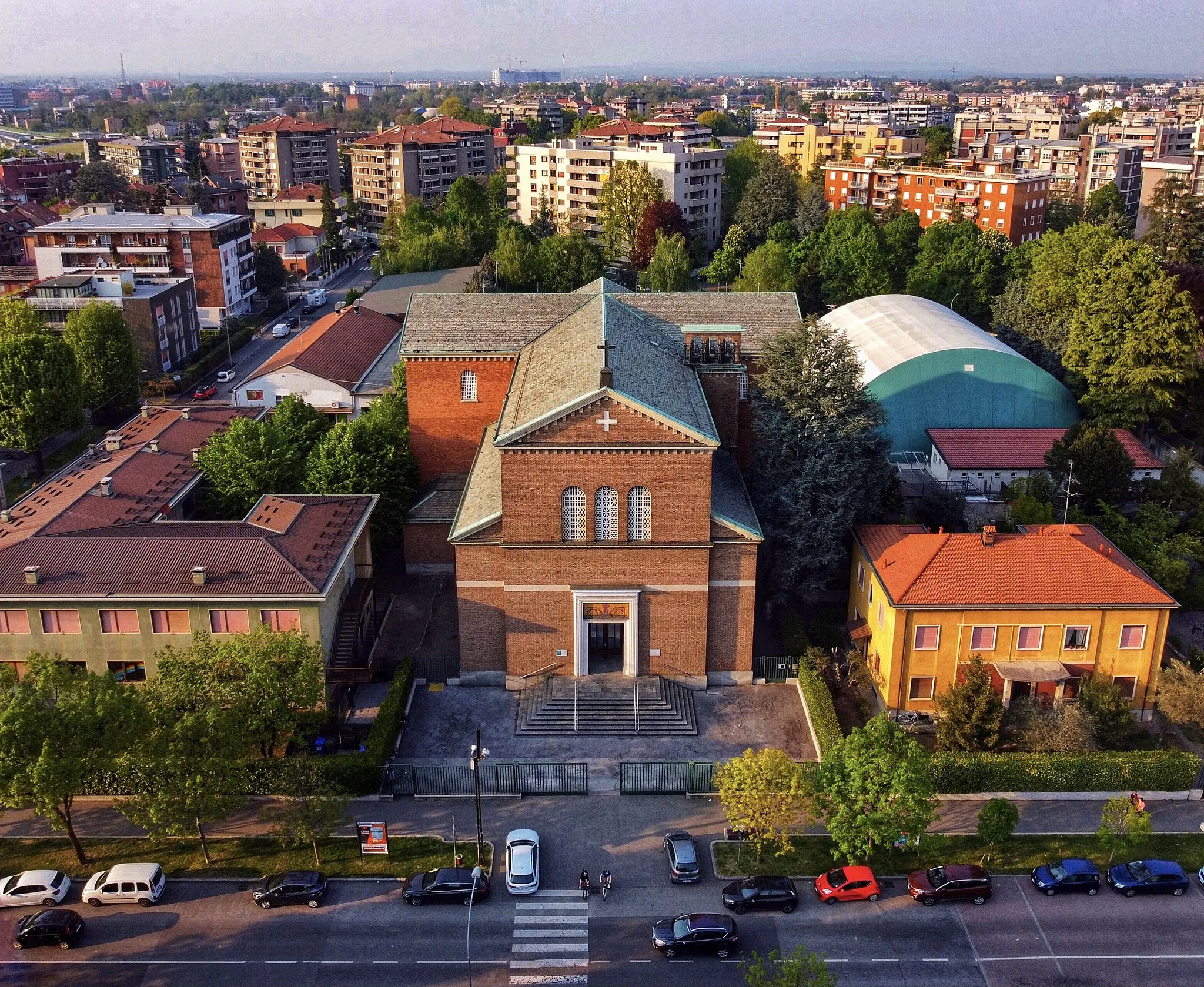 Photo showing: Chiesa di Triante (Monza) - foto aerea