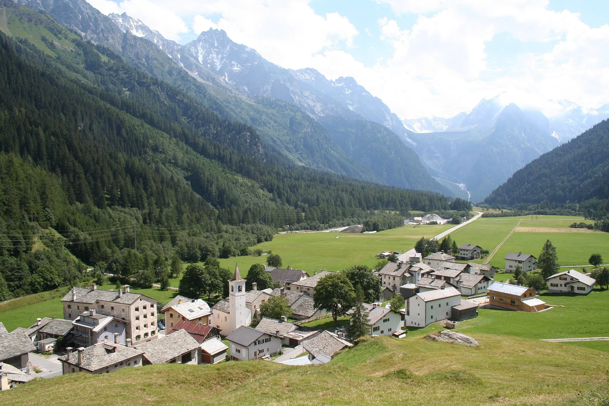 Photo showing: Casaccia (Vicosoprano) im Val Bregaglia