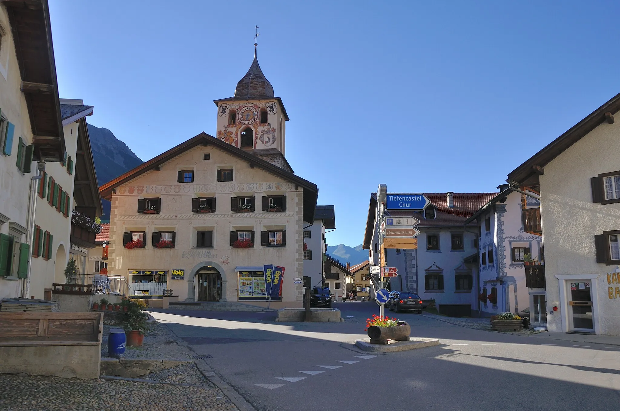 Photo showing: Switzerland, Graubünden, views in Bergün.