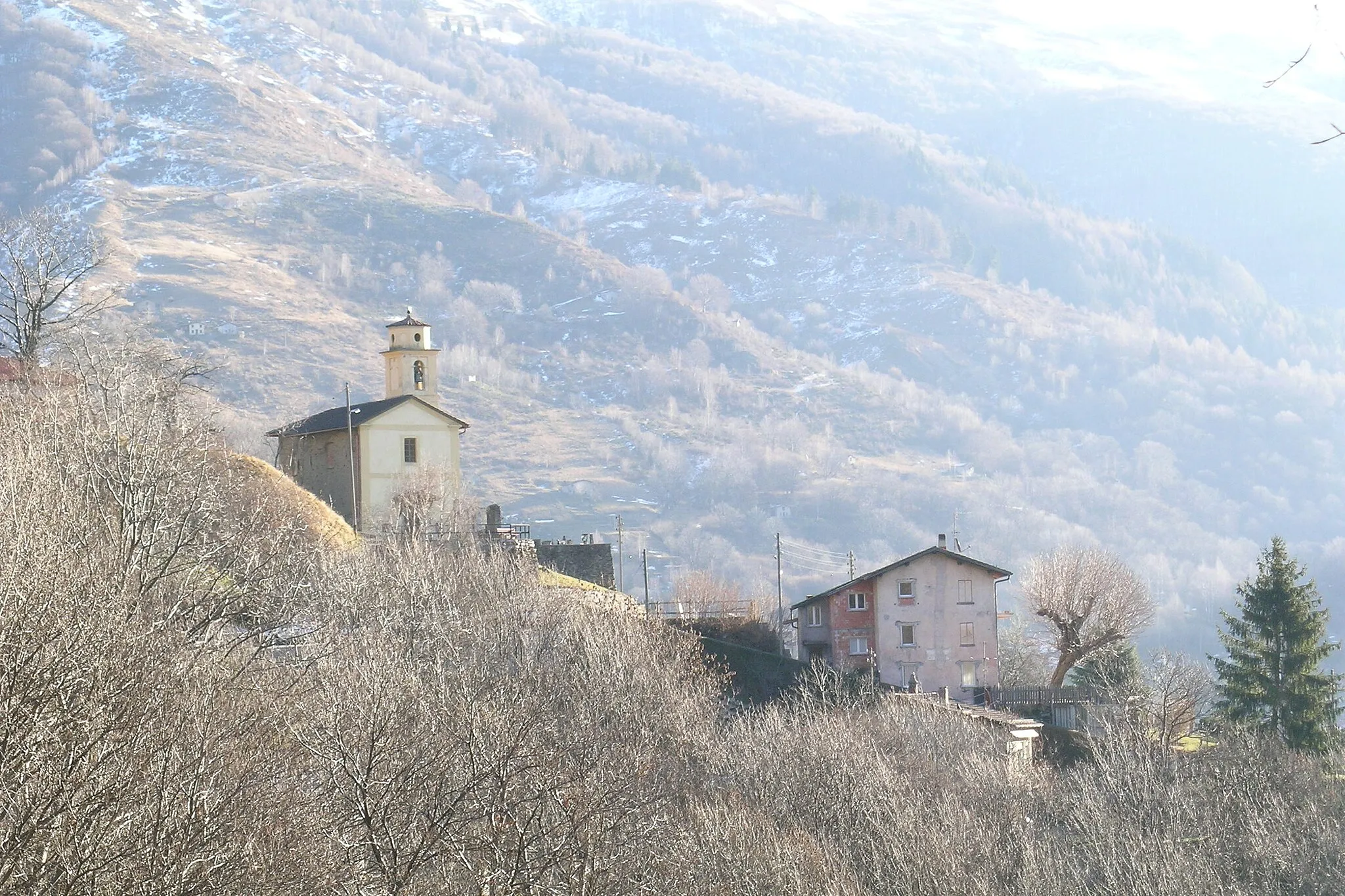 Photo showing: Signôra village in Valcolla, Ticino, Switzerland