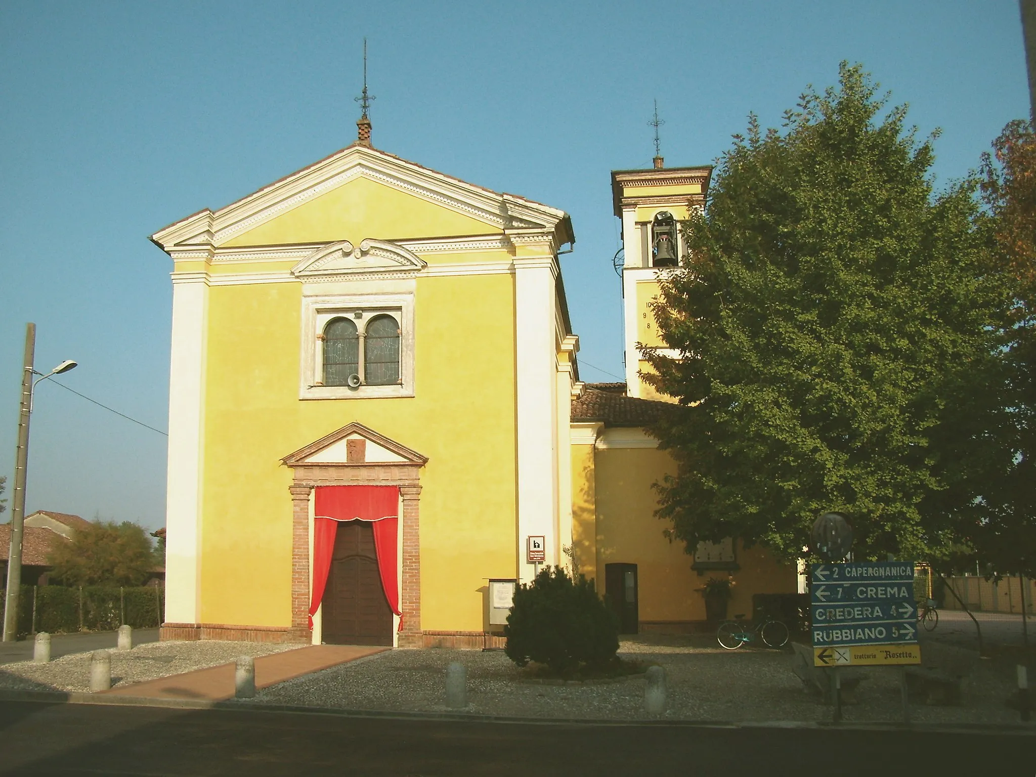 Photo showing: Chiesa parrocchiale di San Gerolamo a Passarera, fraz. di Capergnanica (CR)