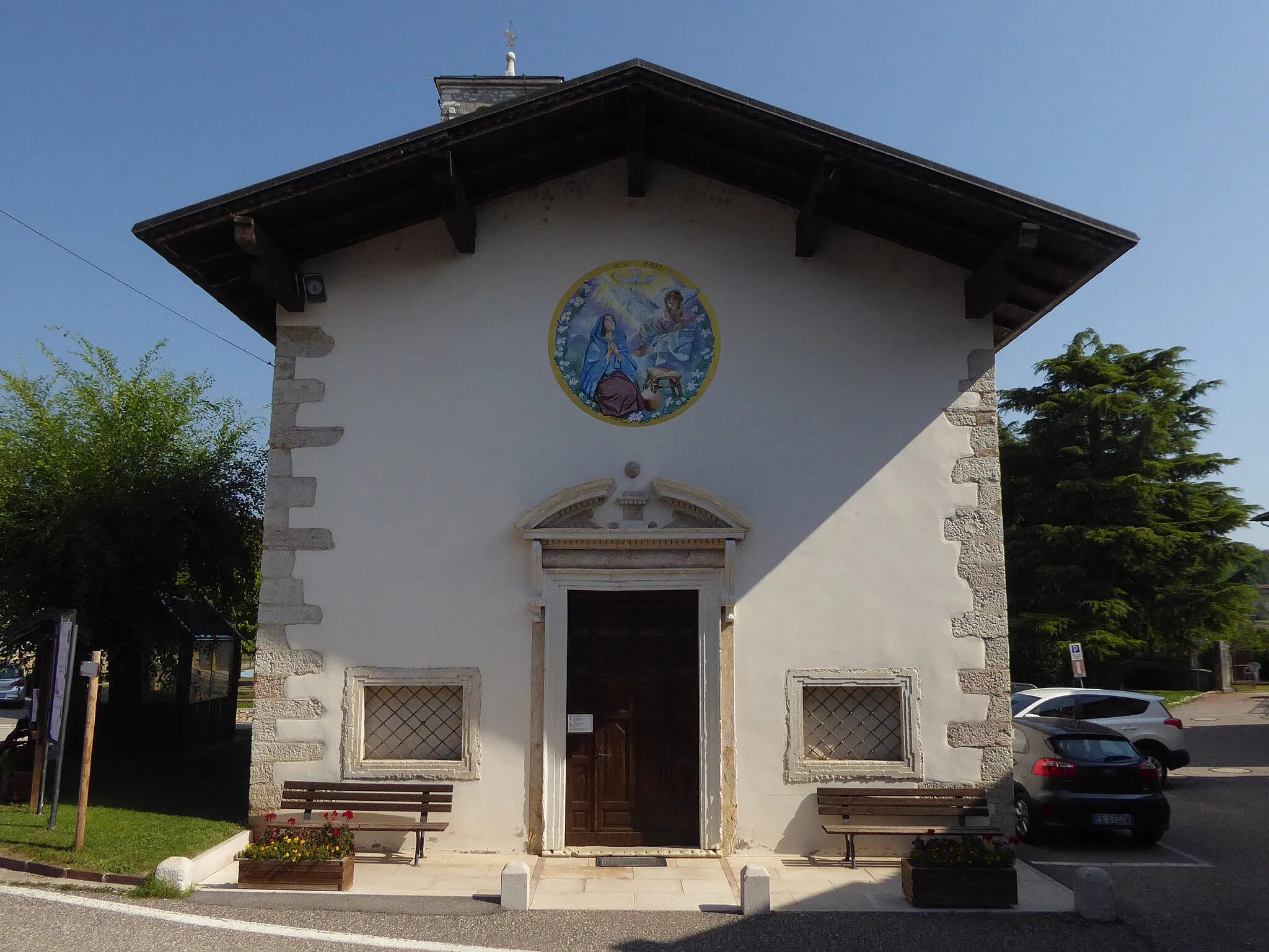 Photo showing: Cazzano (Brentonico, Trentino, Italy), Nativity of Mary church