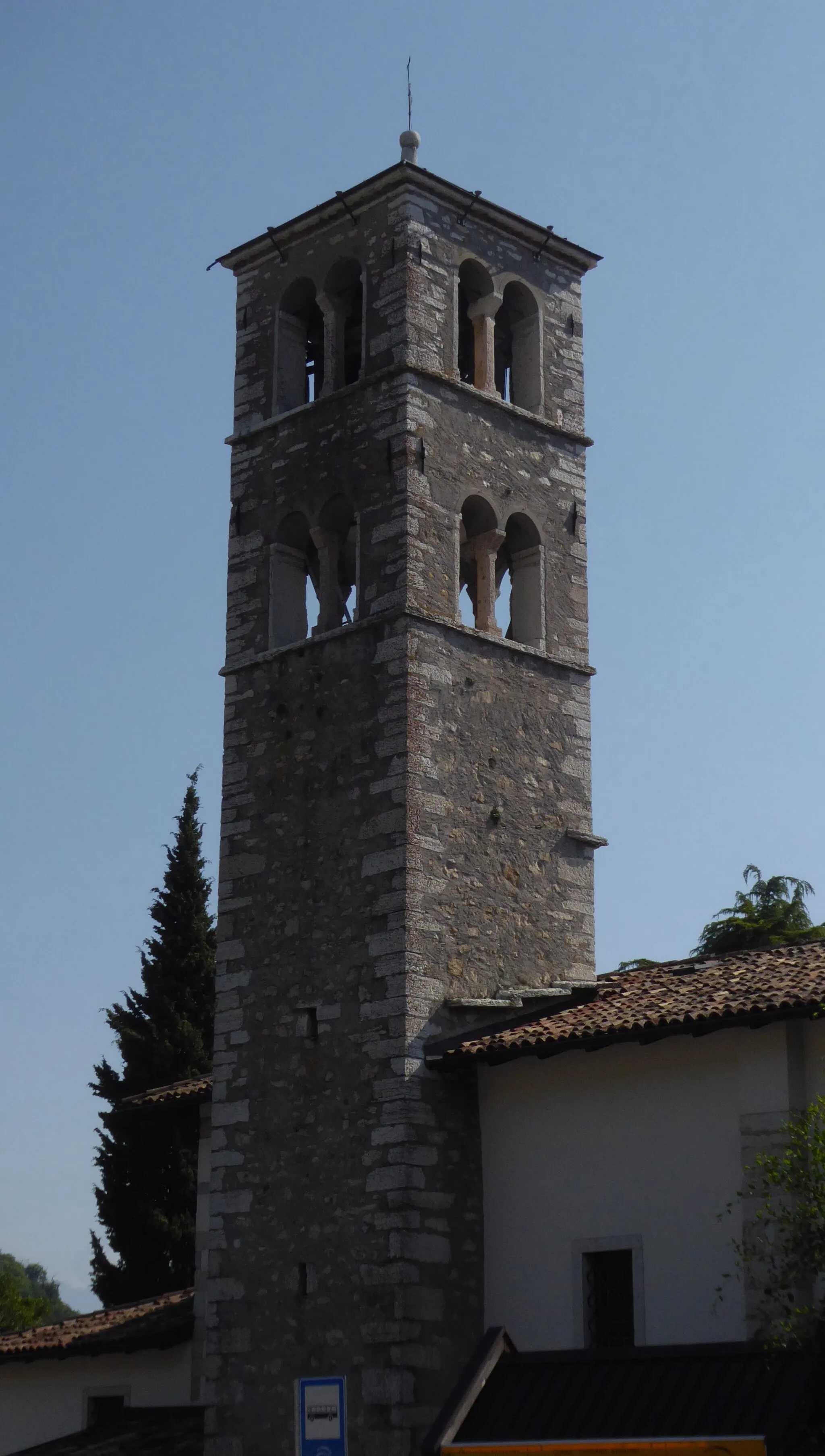 Photo showing: Cazzano (Brentonico, Trentino, Italy), Nativity of Mary church - Belltower
