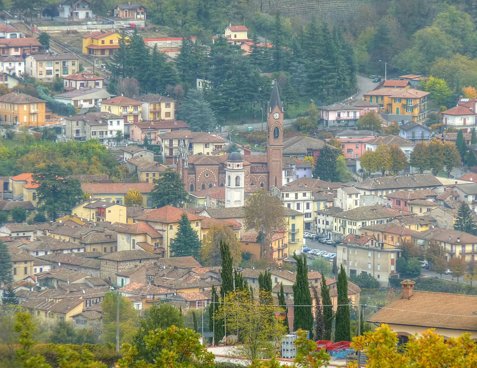 Photo showing: Panorama di Godiasco: particolare