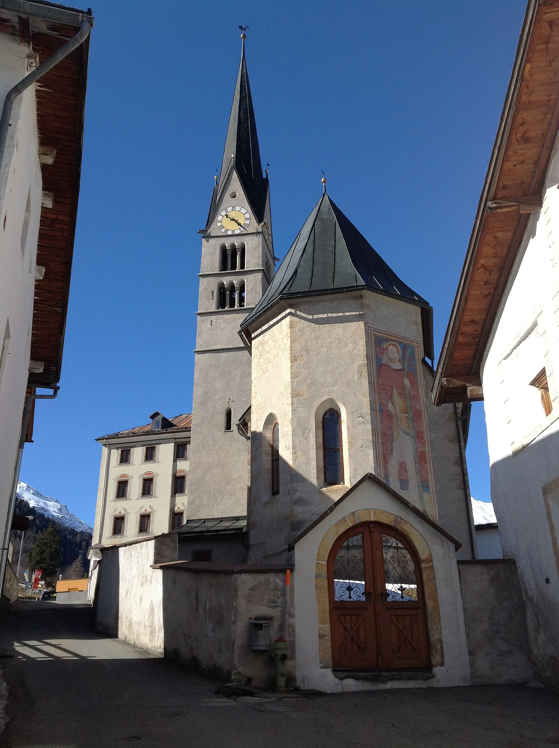 Photo showing: Reformierte Kirche in Sta. Maria im Val Müstair