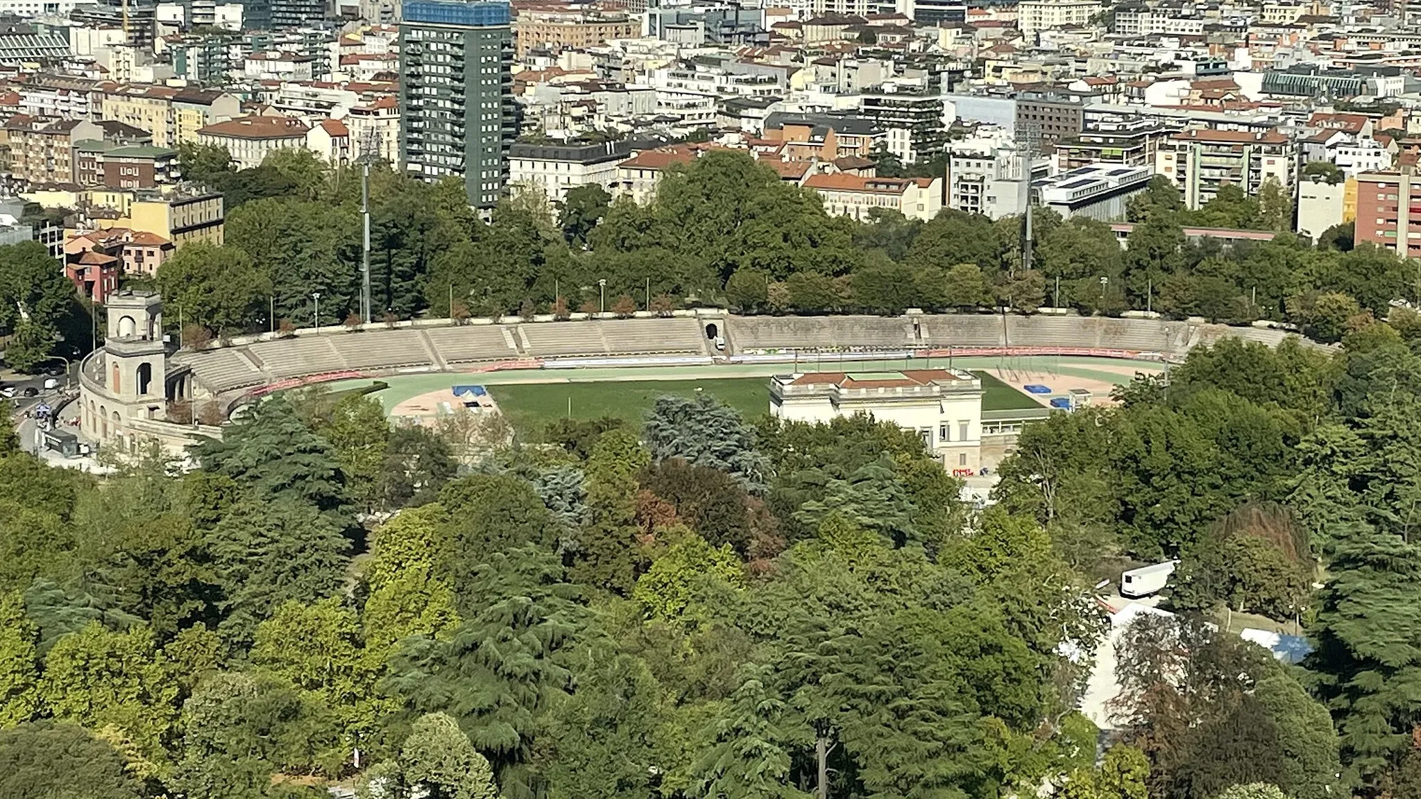 Photo showing: The Arena Civica "Gianni Brera" in Milan seen from the Torre Branca