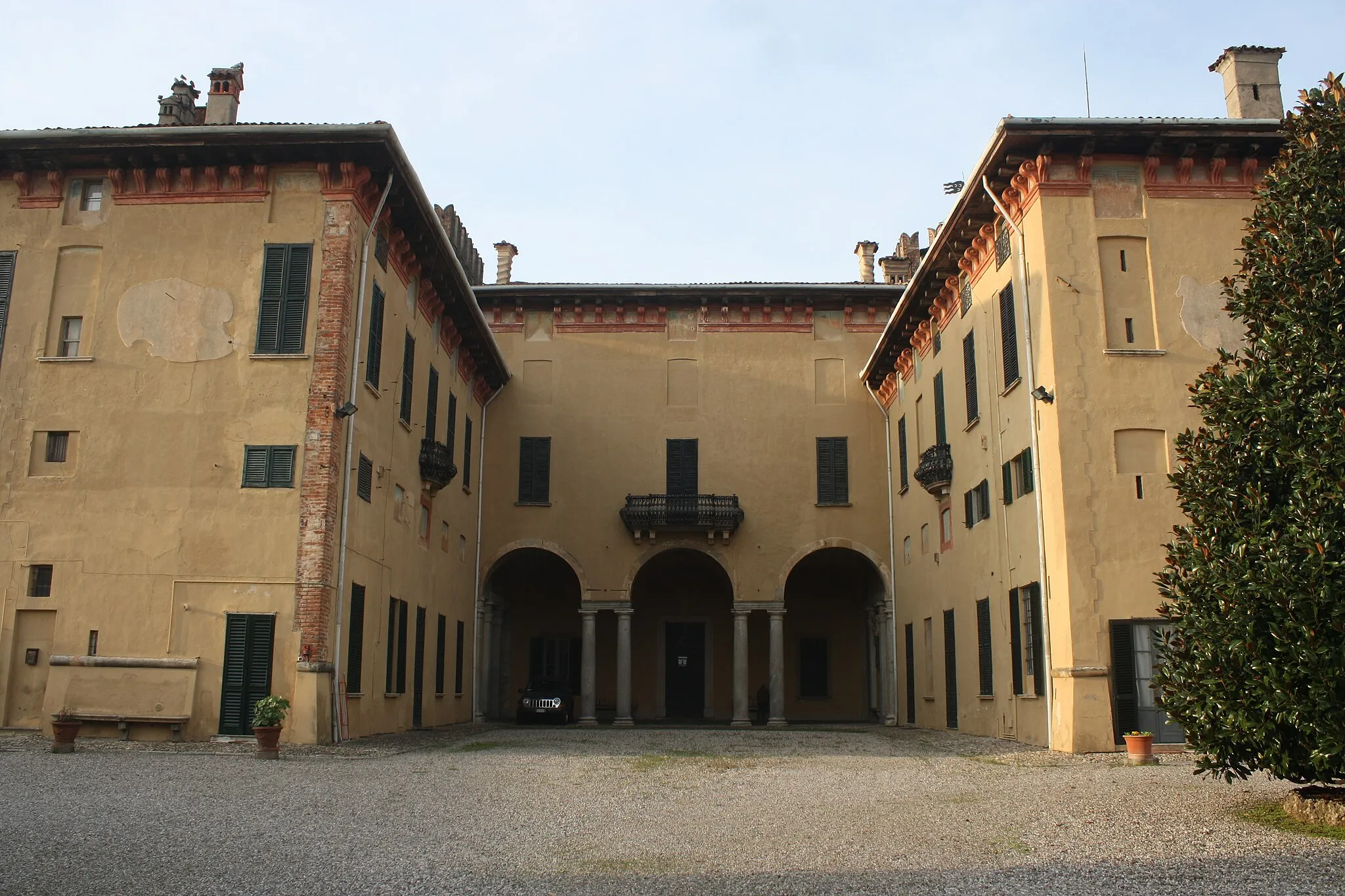 Photo showing: Il castello Visconti Castelbarco a Cislago, in provincia di Varese.